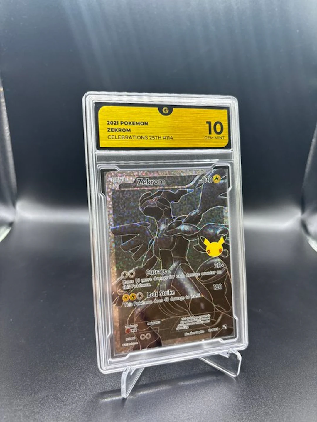 Pokémon - 1 Graded card - Zekrom 114 Full art - GG 10...
