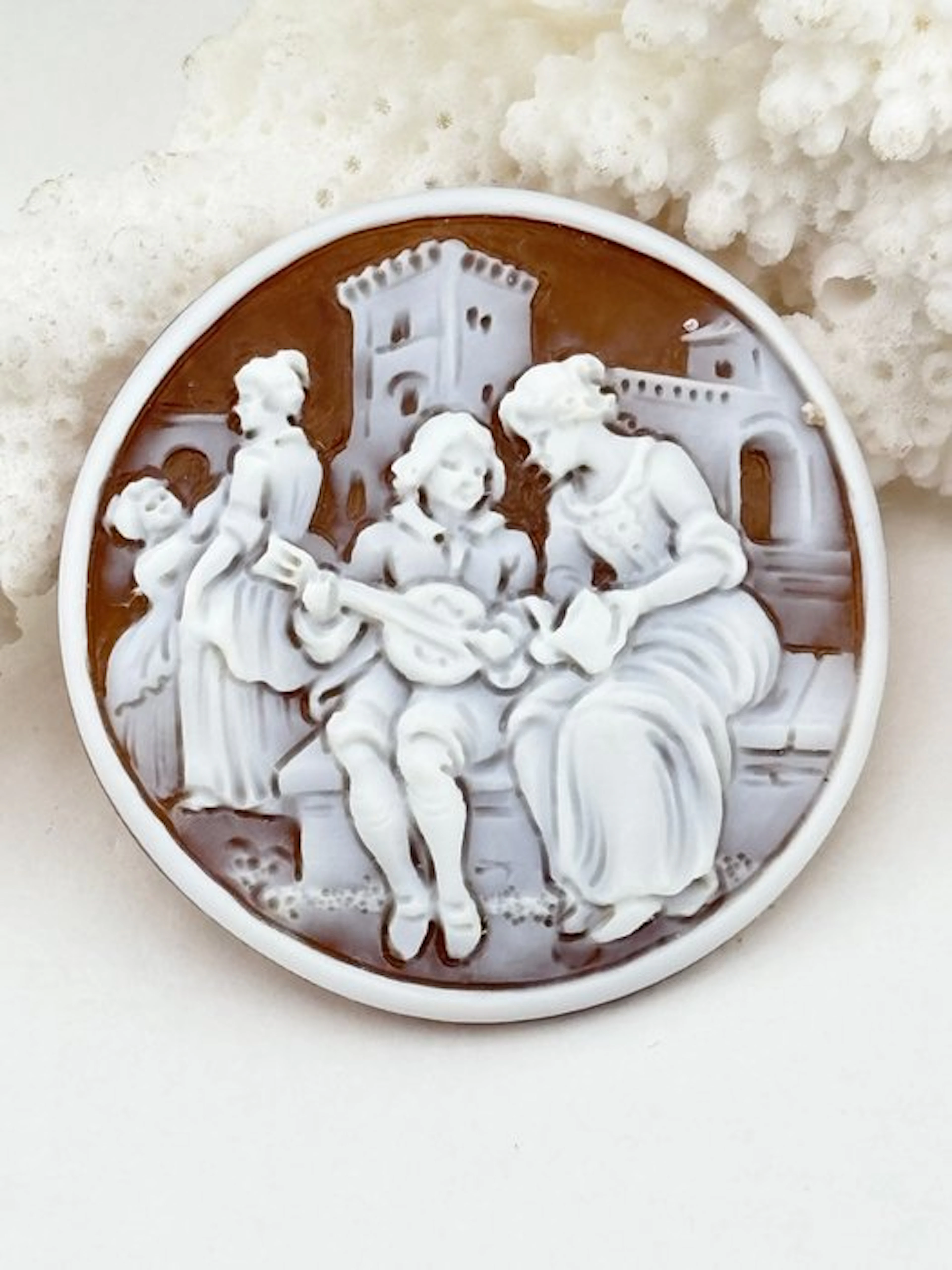 Cassis madagascariensis - Cameo - Hand-carved cameo