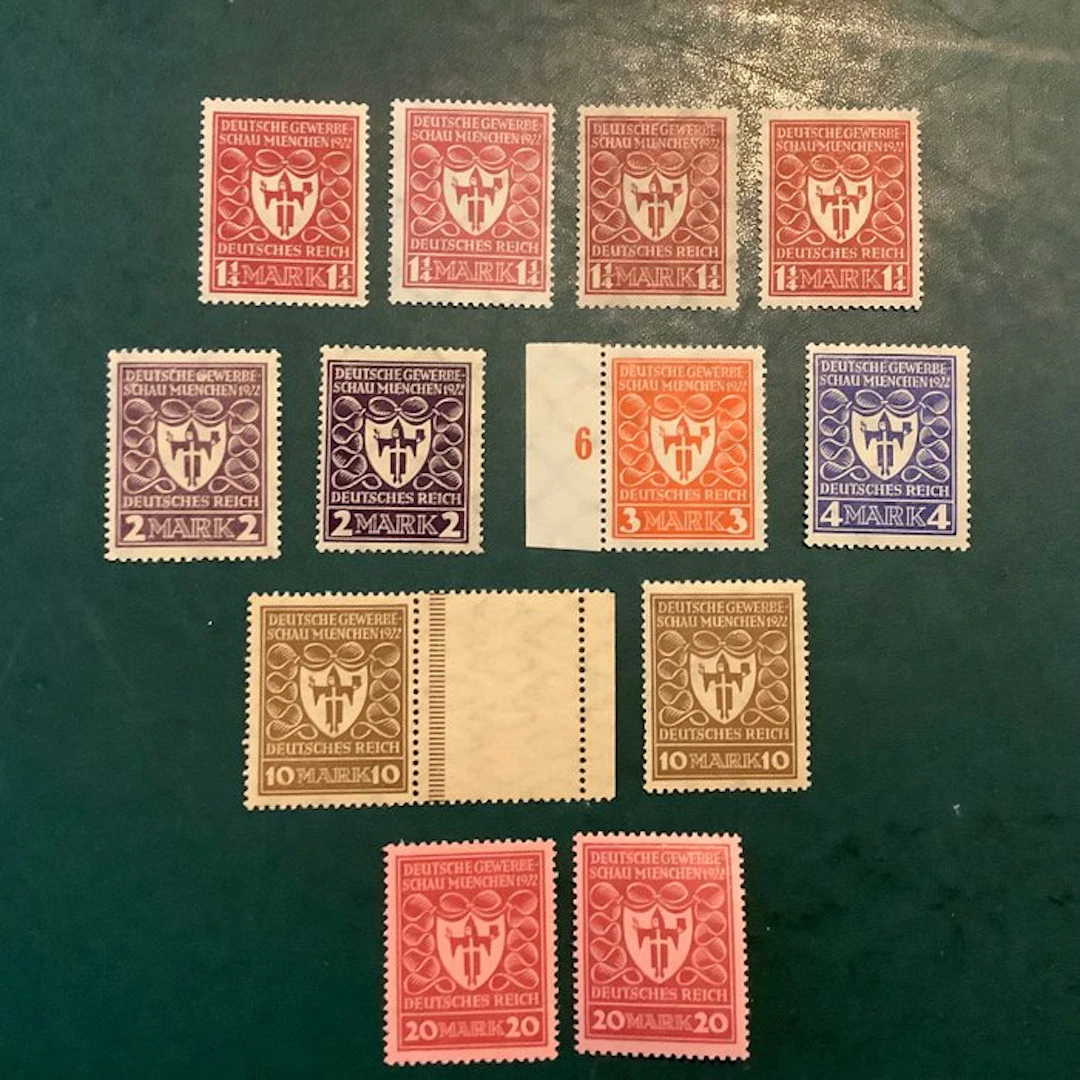 German Empire 1921 - Trade show: all nuances inspected...