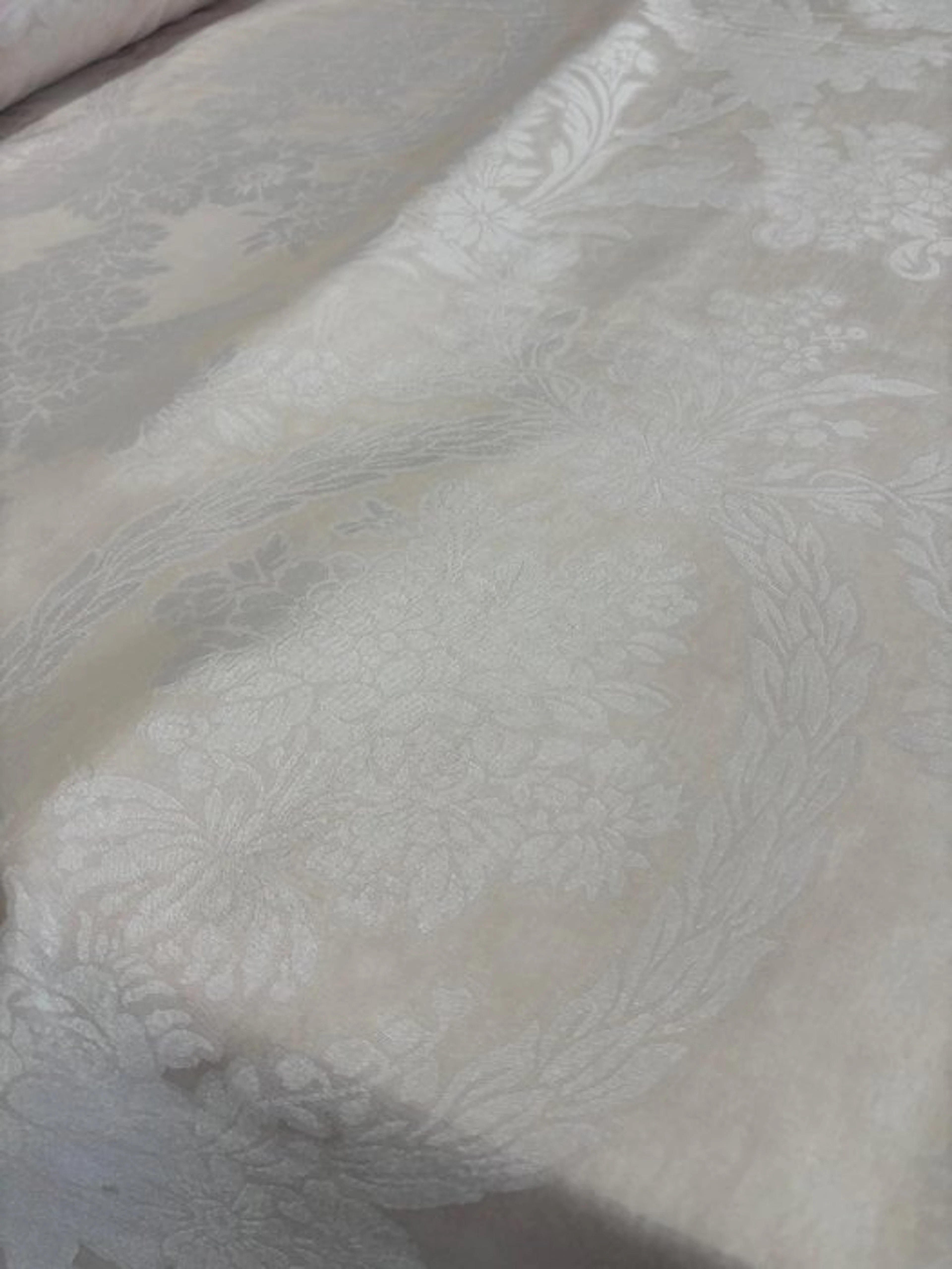Luxurious silk-blend curtain fabric with a...