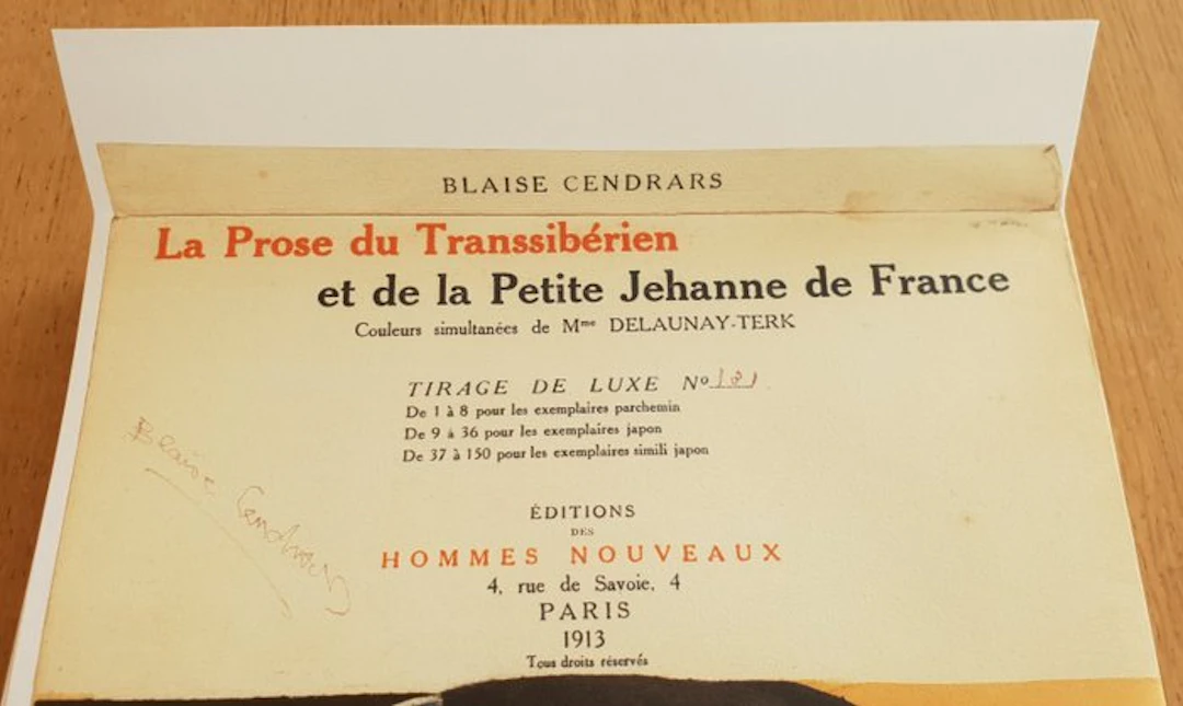 Blaise Cendrars / Sonia Delaunay - La prose du...