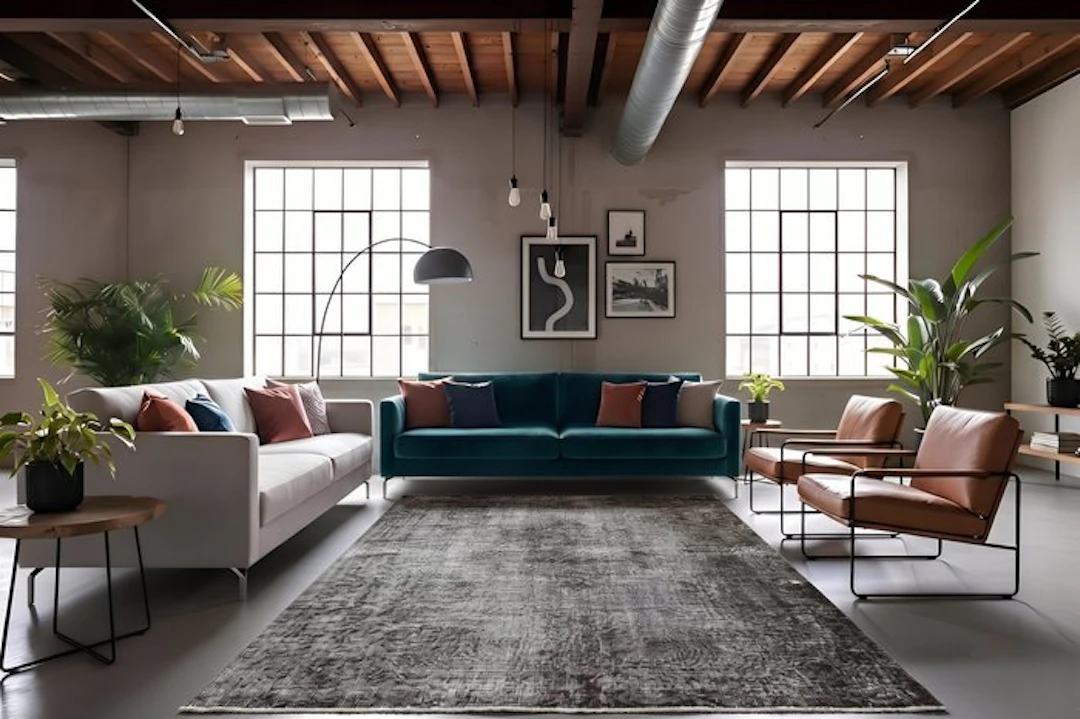 Grey super vintage - Rug - 260 cm - 165 cm - with certificate