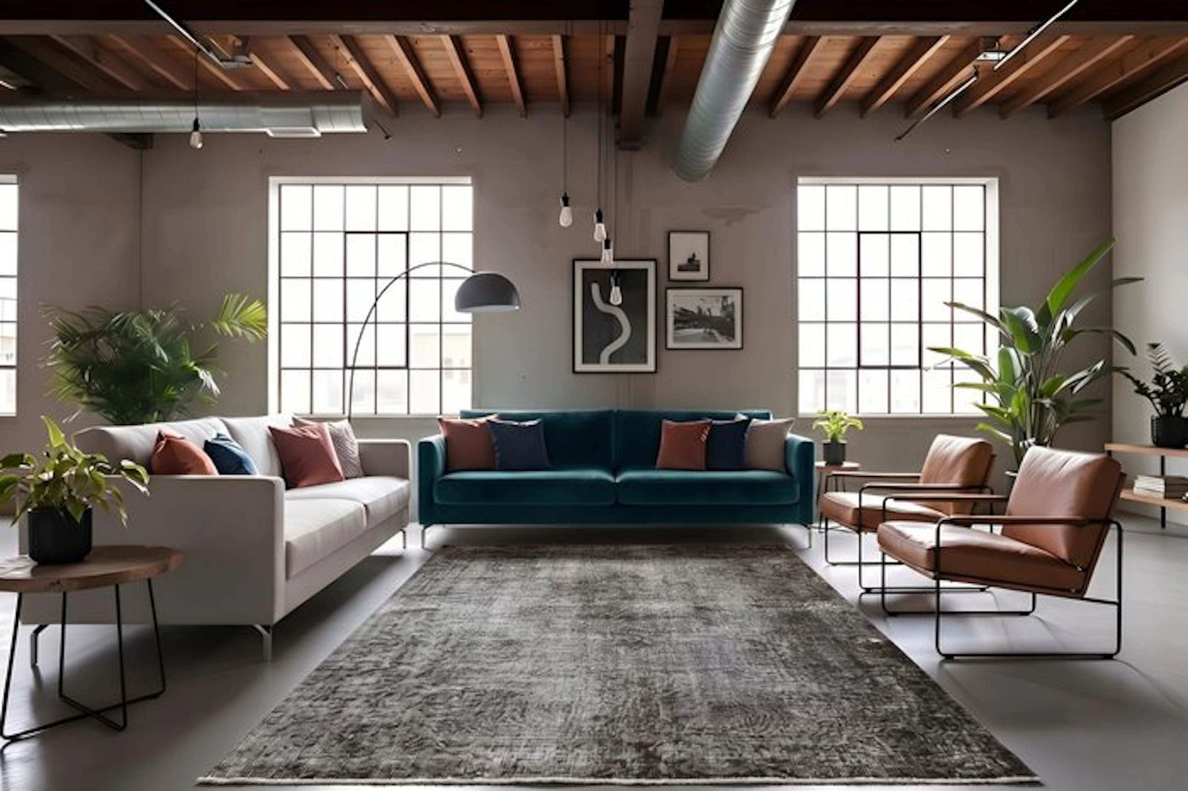 Grey super vintage - Rug - 260 cm - 165 cm - with certificate