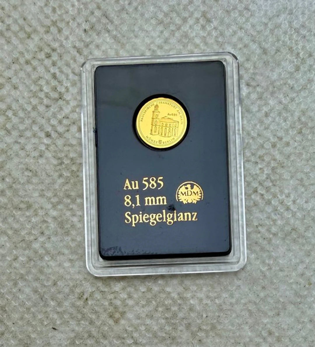 Germany. Gold Medal Paulskirche Frankfurt Am Main , oro (No reserve price)