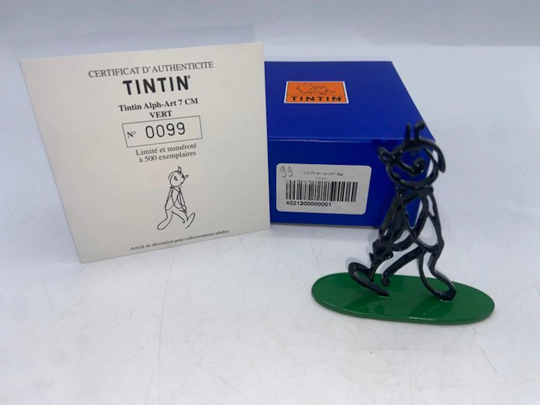 Moulinsart - Tintin - Alpha-Art 7 cm « Vert » – Figurine...