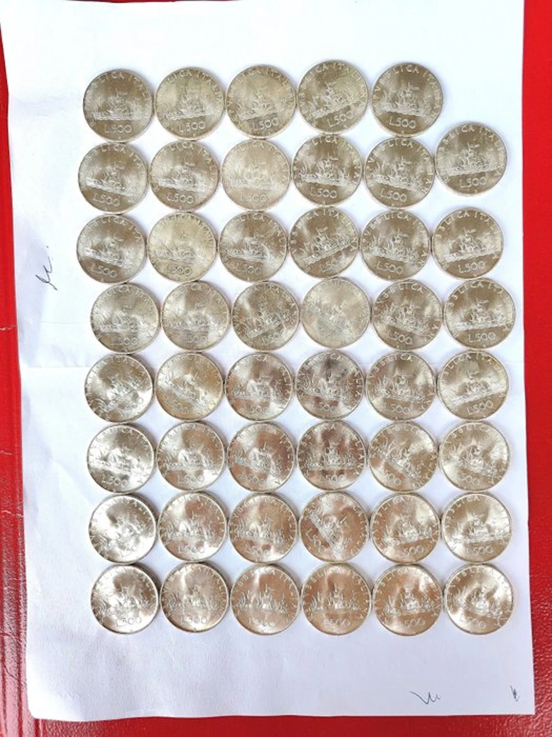 Italy. 500 Lire 1967, 48x Coins (No reserve price)