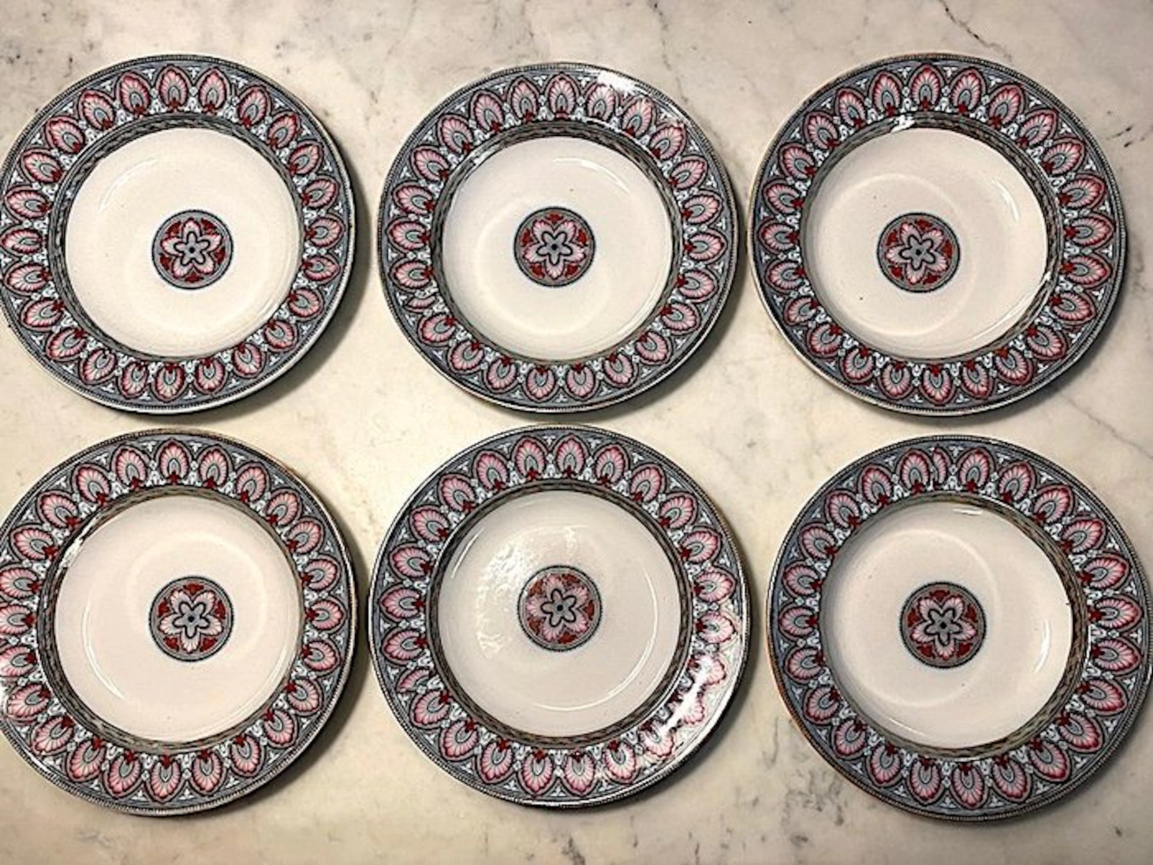Mayer & Elliot - Dish (6) - Ironstone - 1858/1860 United Kingdom
