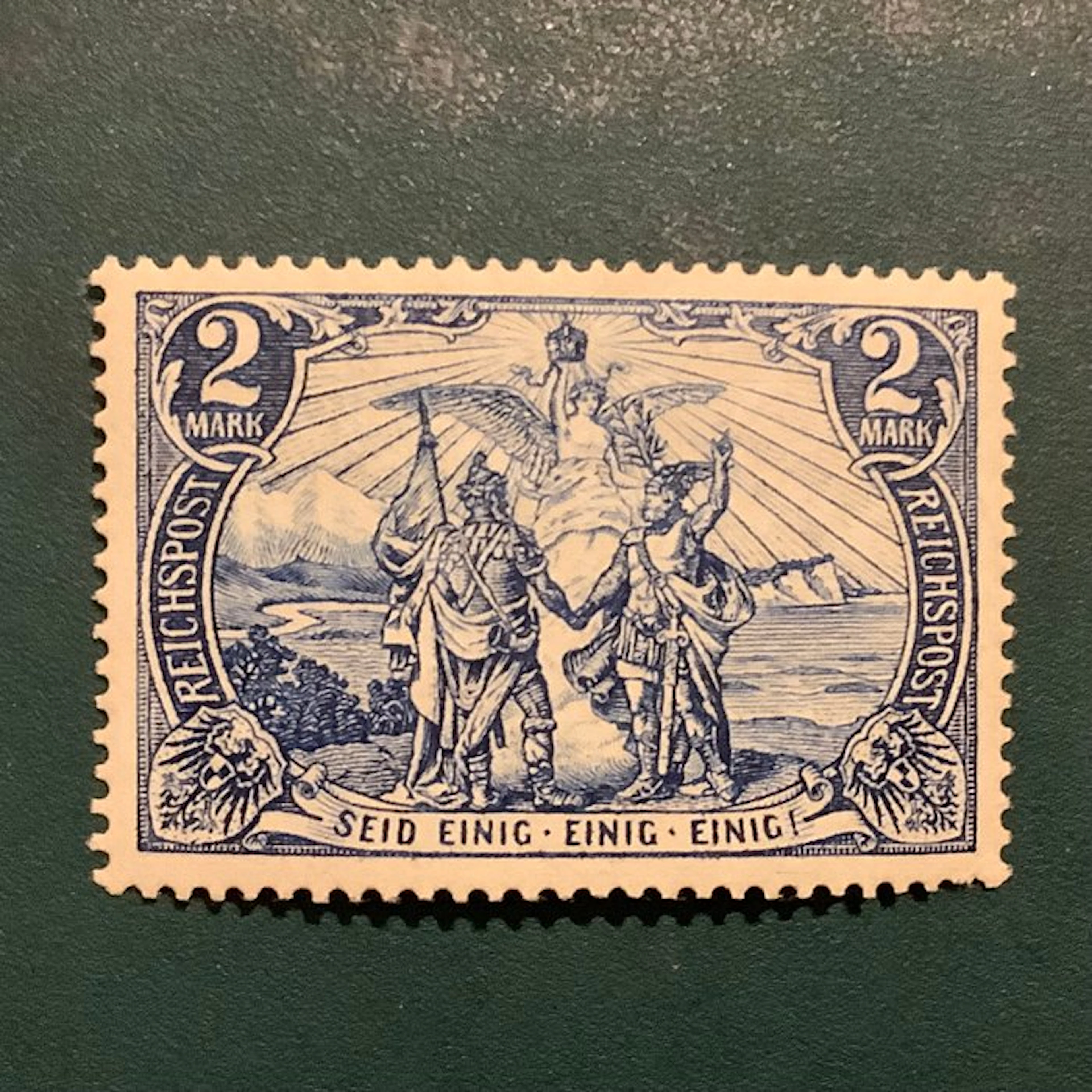 German Empire 1900 - 2 Mark Reichspost - MNH (mint never hinged) - Michel 64