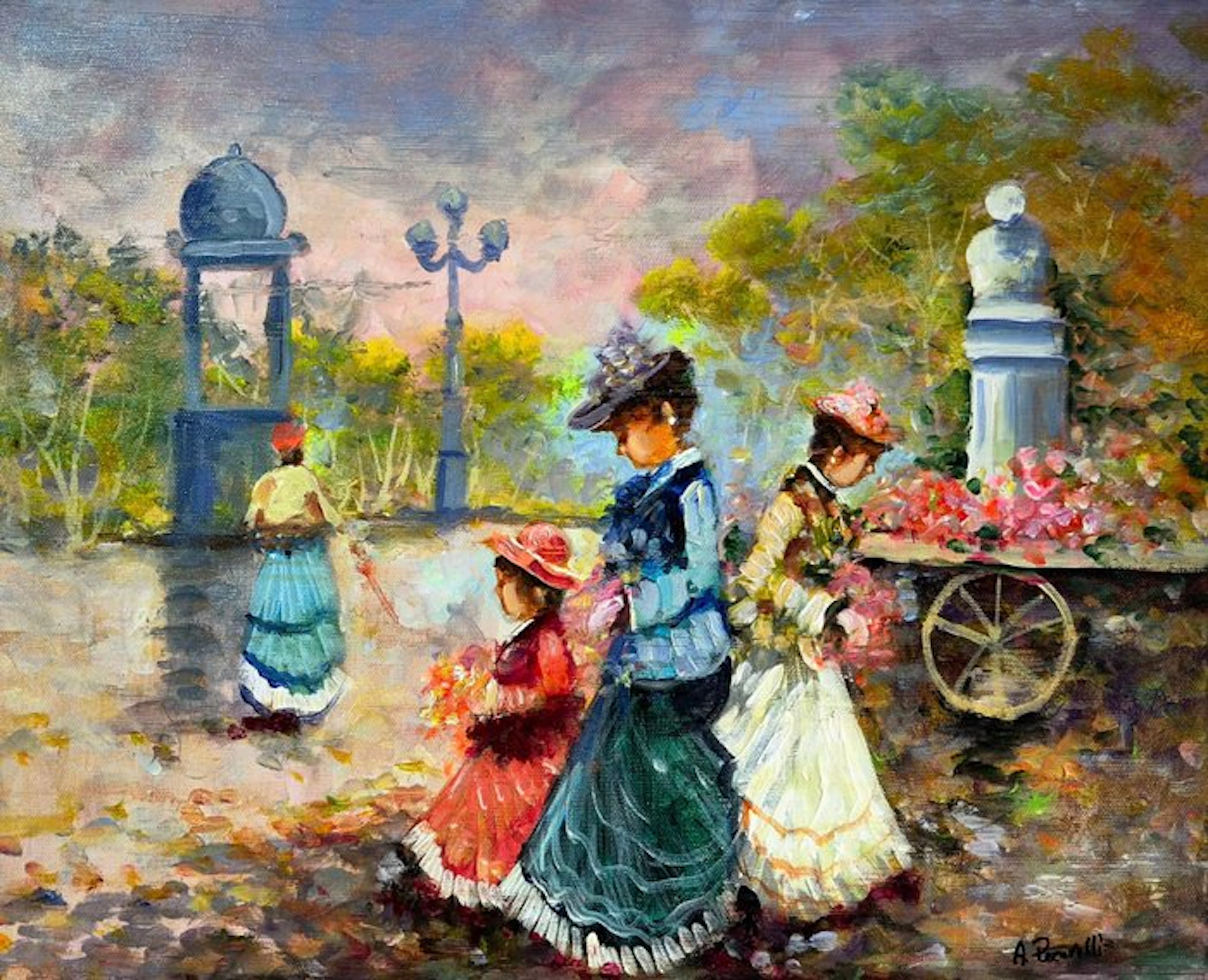 Antonio Pecorelli (XX) - La passeggiata dei fiori