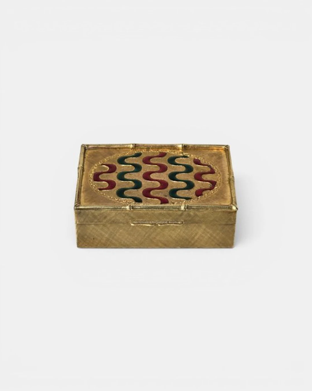 Snuff box - Gold plated, Enamel