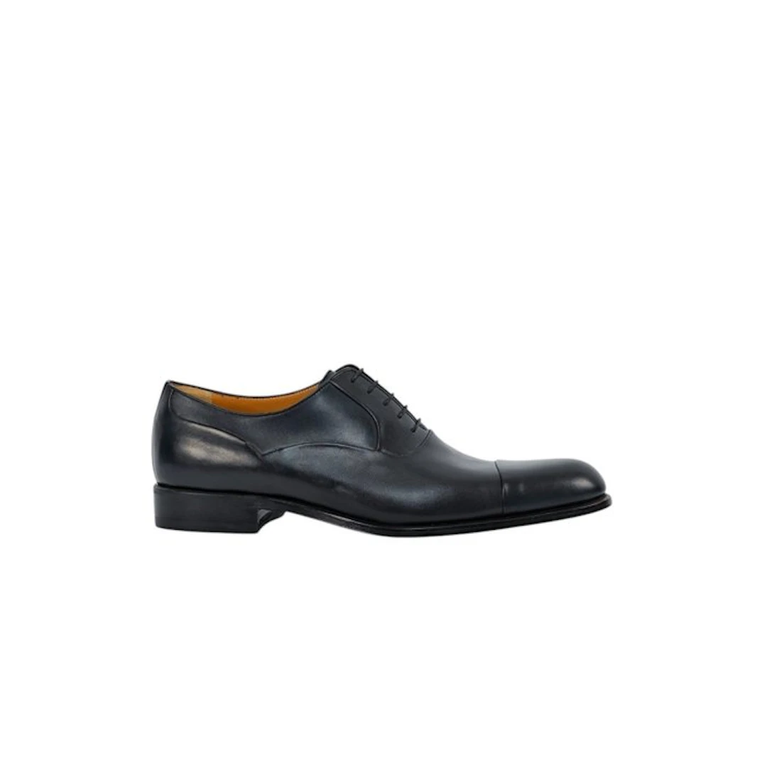TESTONI - 8 UK / 42 IT - Oxford Shoes Blue Bolognese...