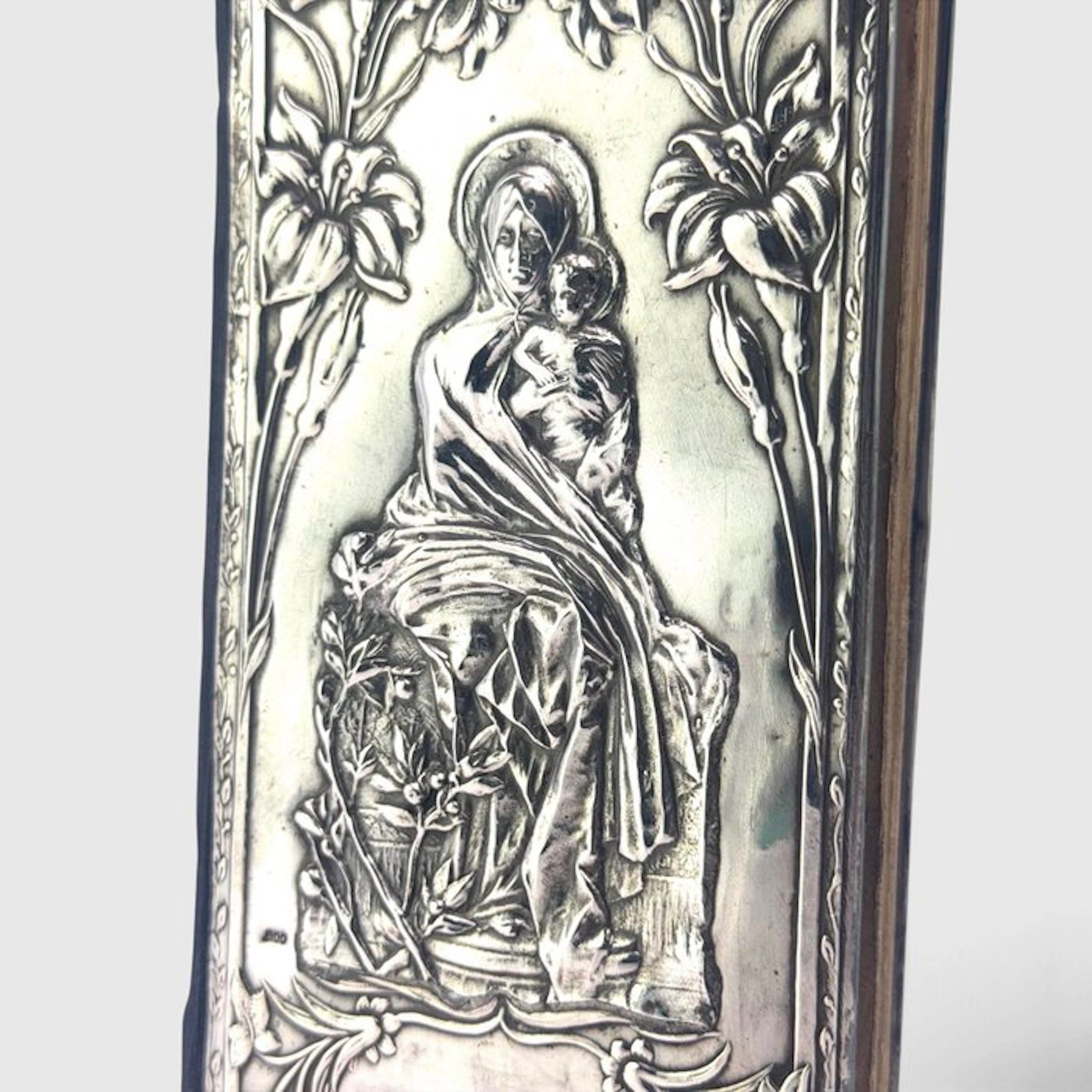 Sac. G. Borsieri - Con Dio Art Nouveau 800 silver - 1908