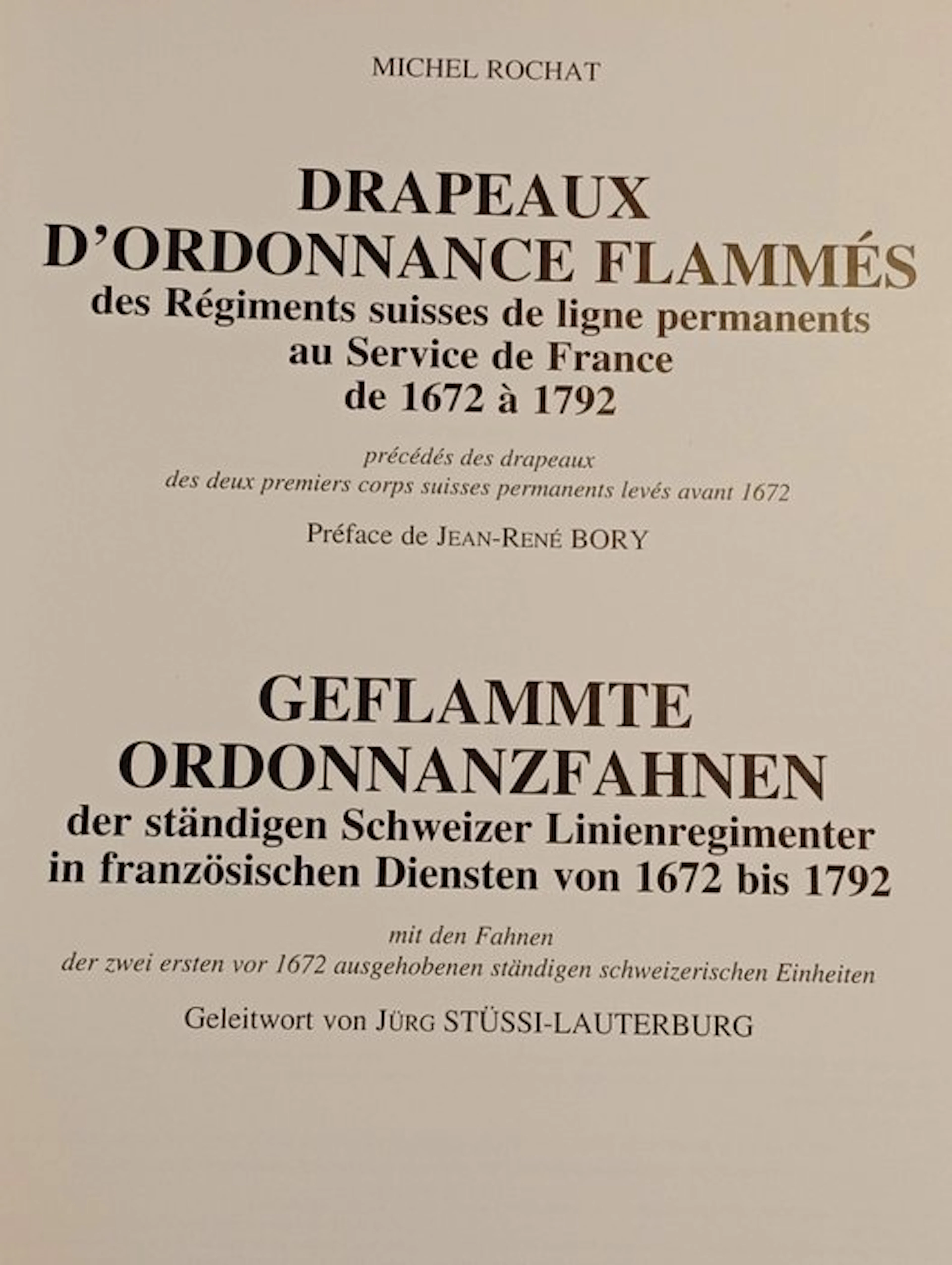 - Drapeaux d'ordonnance flammés des Régiments suisses de...
