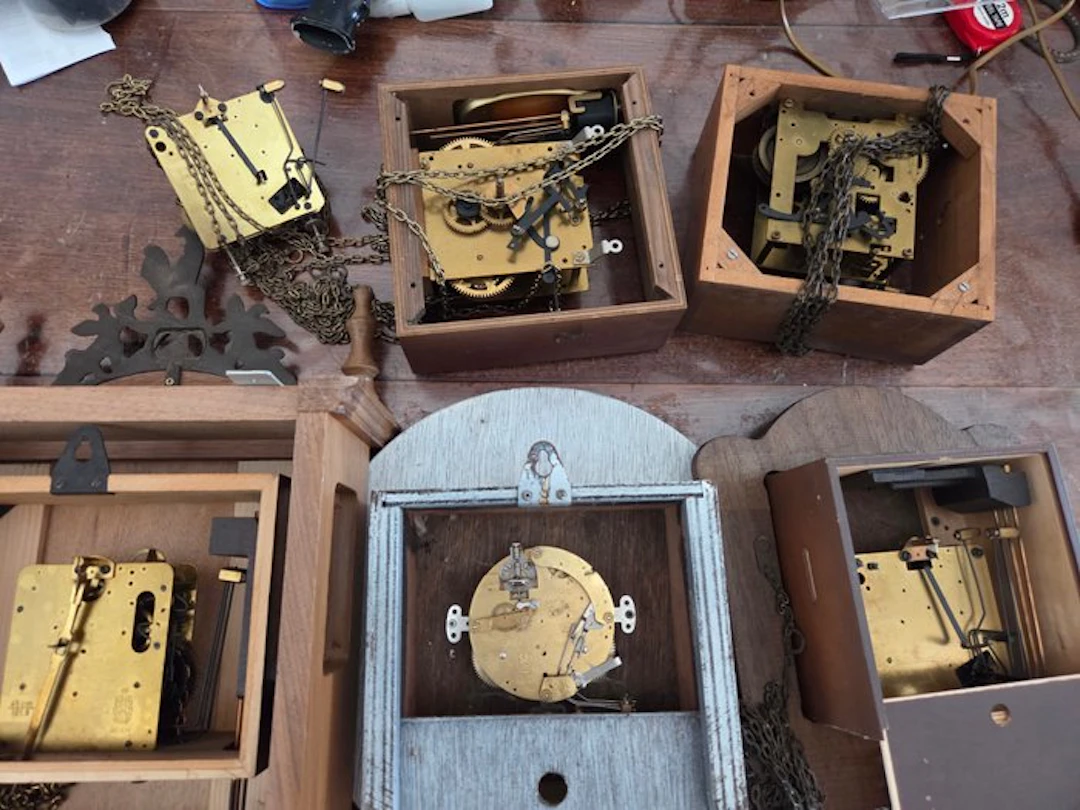 Clock movement (6) - Metal - 1960-1970 - Lot: watches