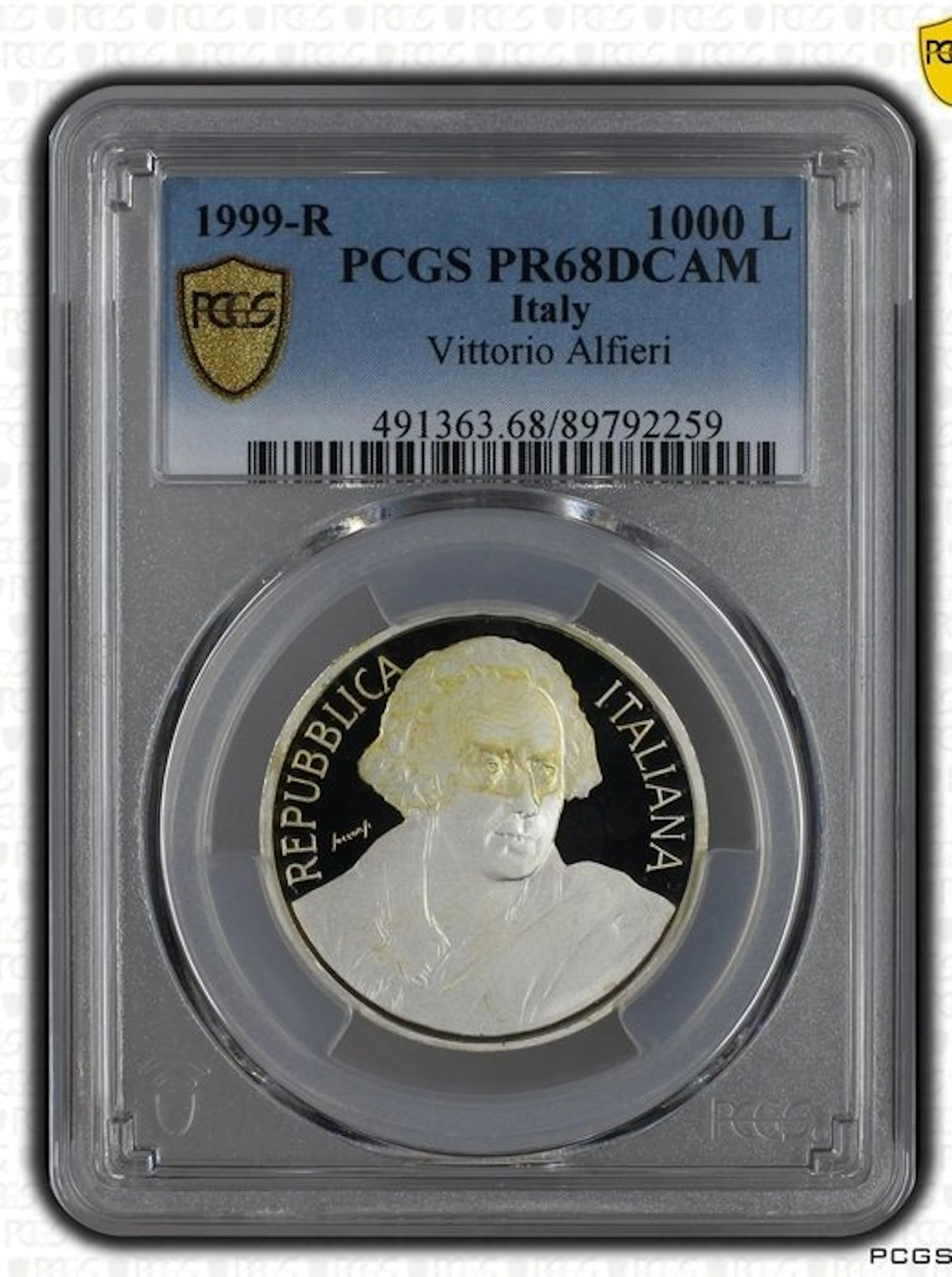 Italy. 1000 Lire Minted in Rome 1999