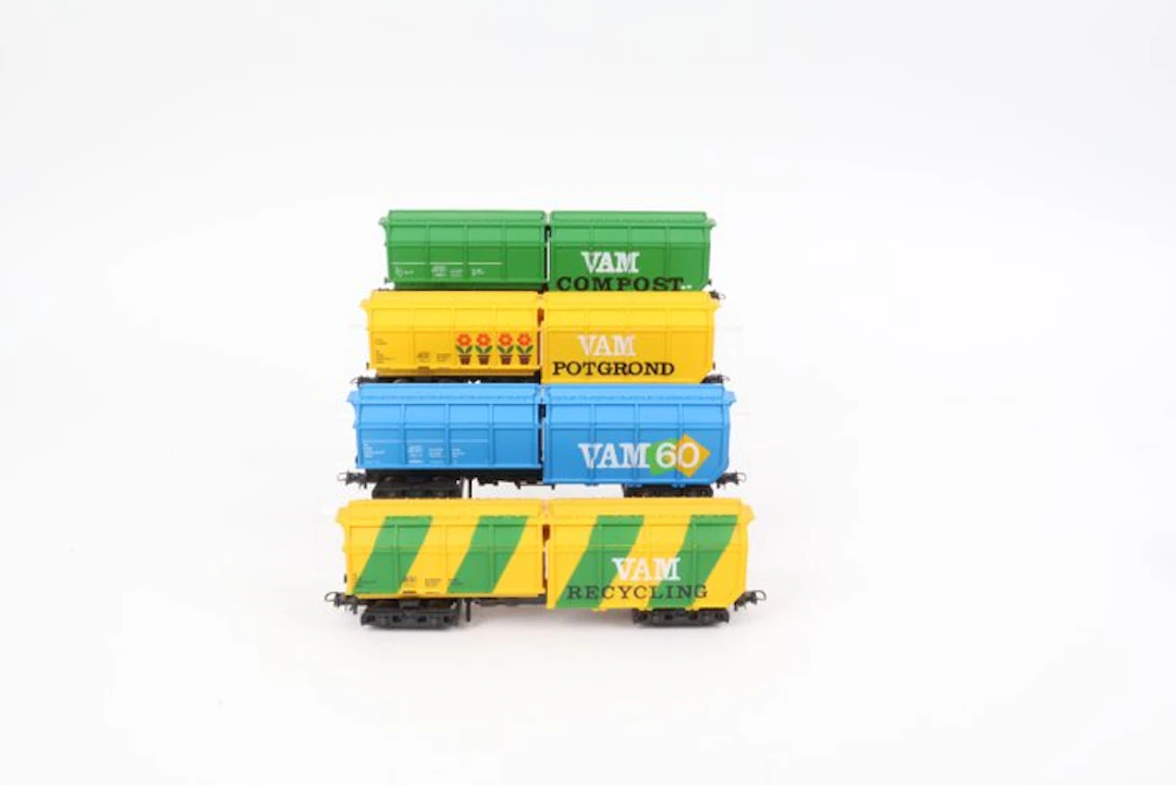 Roco H0 - Model train freight wagon set (4) - VAM cars - NS