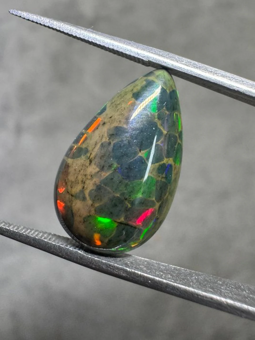 Natural Ethiopian black opal