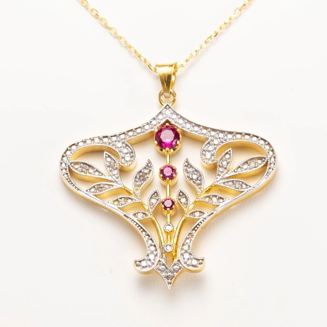 No reserve price - Chain Silver - 8 karat Yellow Gold - 3...