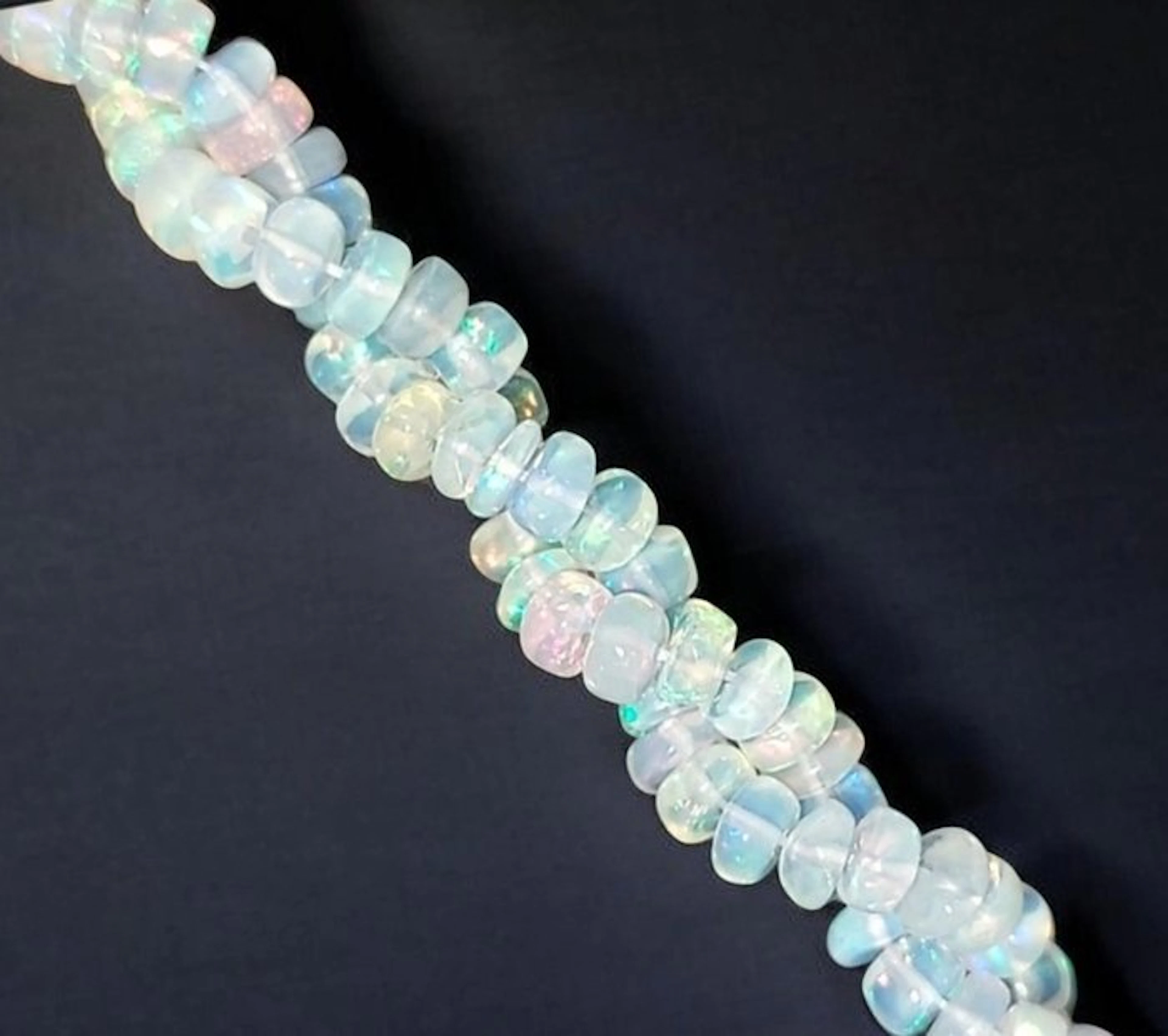 Multicolored Welo opal of Ethiopian origin