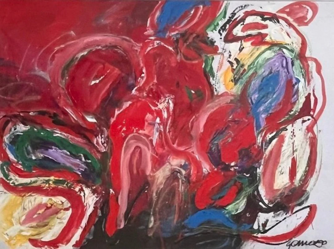 Gerriet Postma (1932-2009) - Abstracte compositie