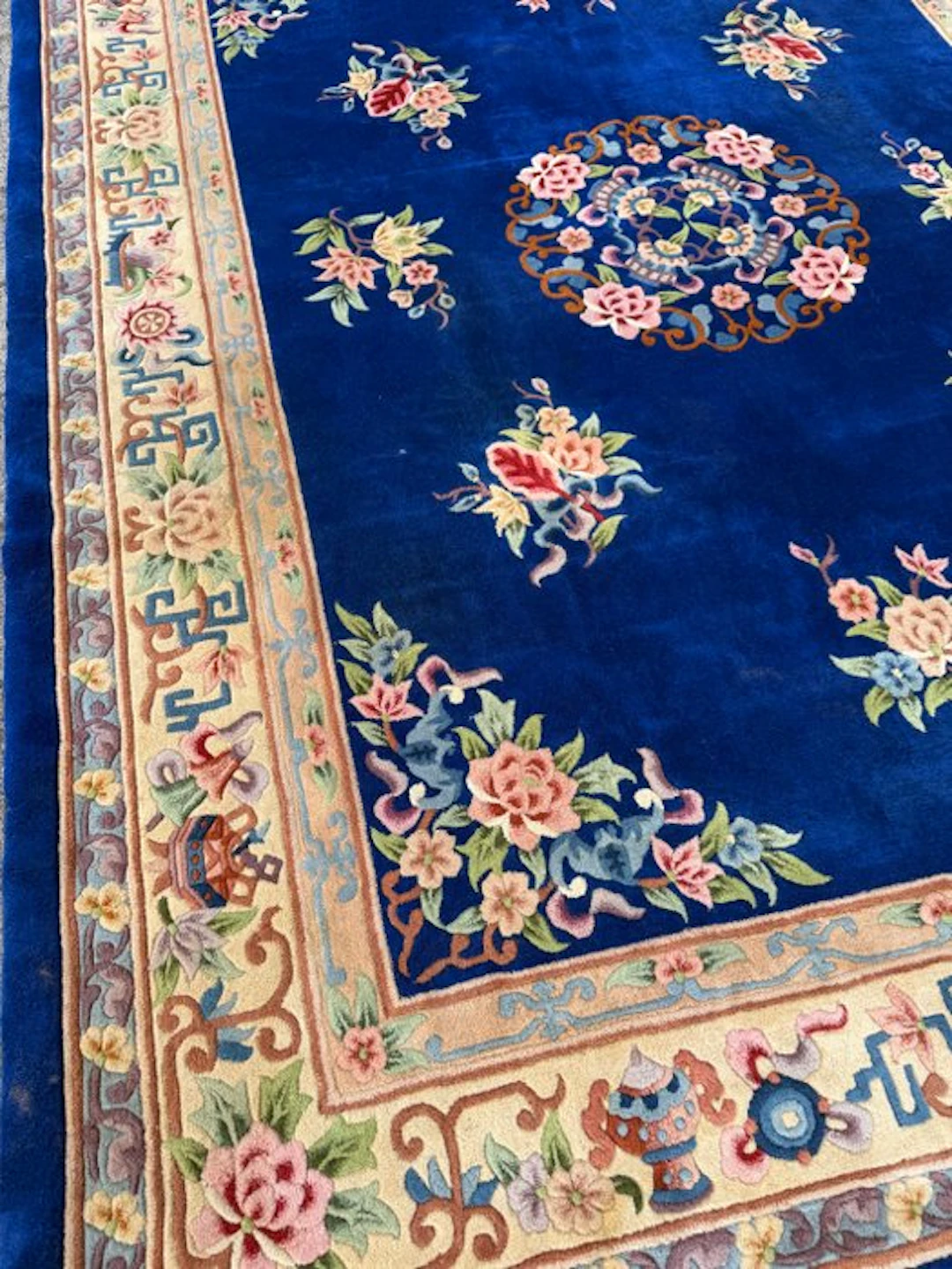 Aubusson rug - cleaned - hand-knotted - wool - Carpet - 368 cm - 268 cm