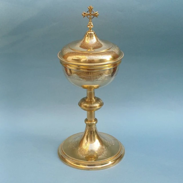 Ciborium - Gold plated, Brass, Silverplated - 1850-1900