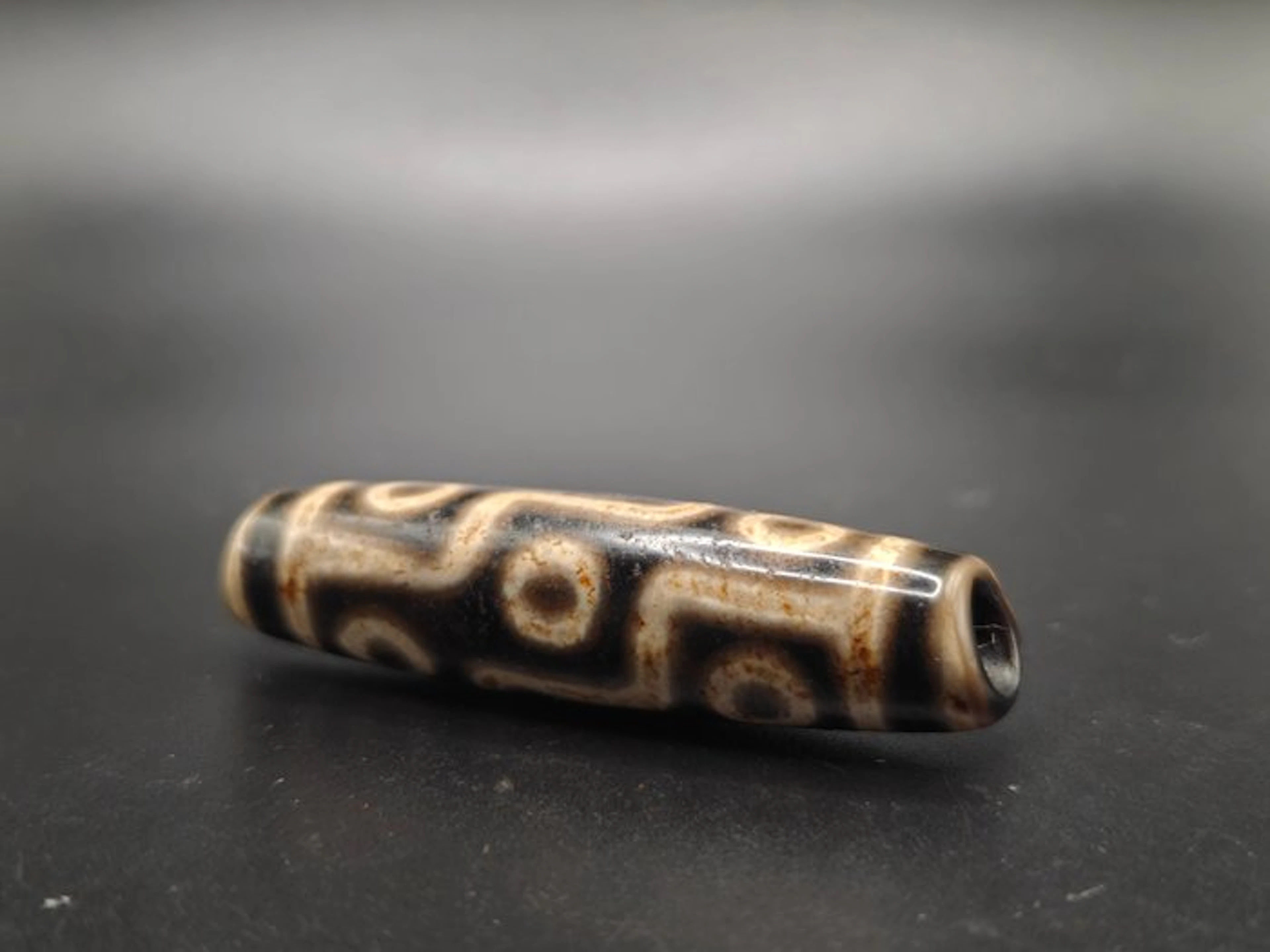Very Old Tibetan Agate 9 Eyes Dzi - For Health