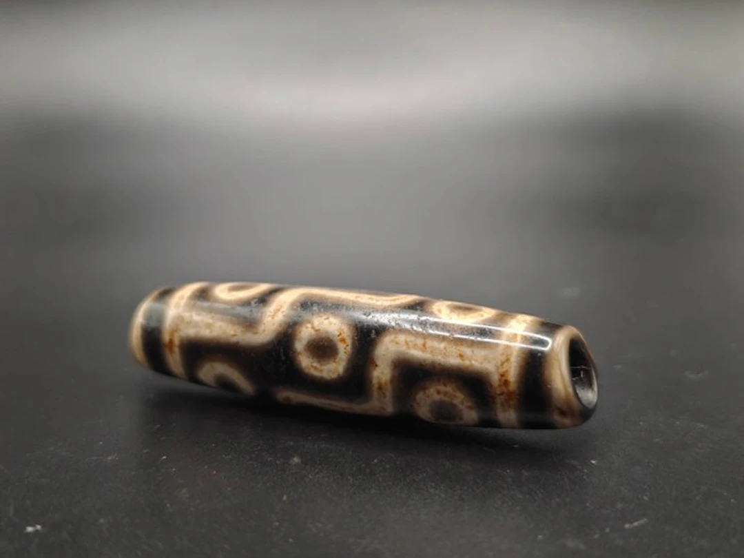 Very Old Tibetan Agate 9 Eyes Dzi - For Health