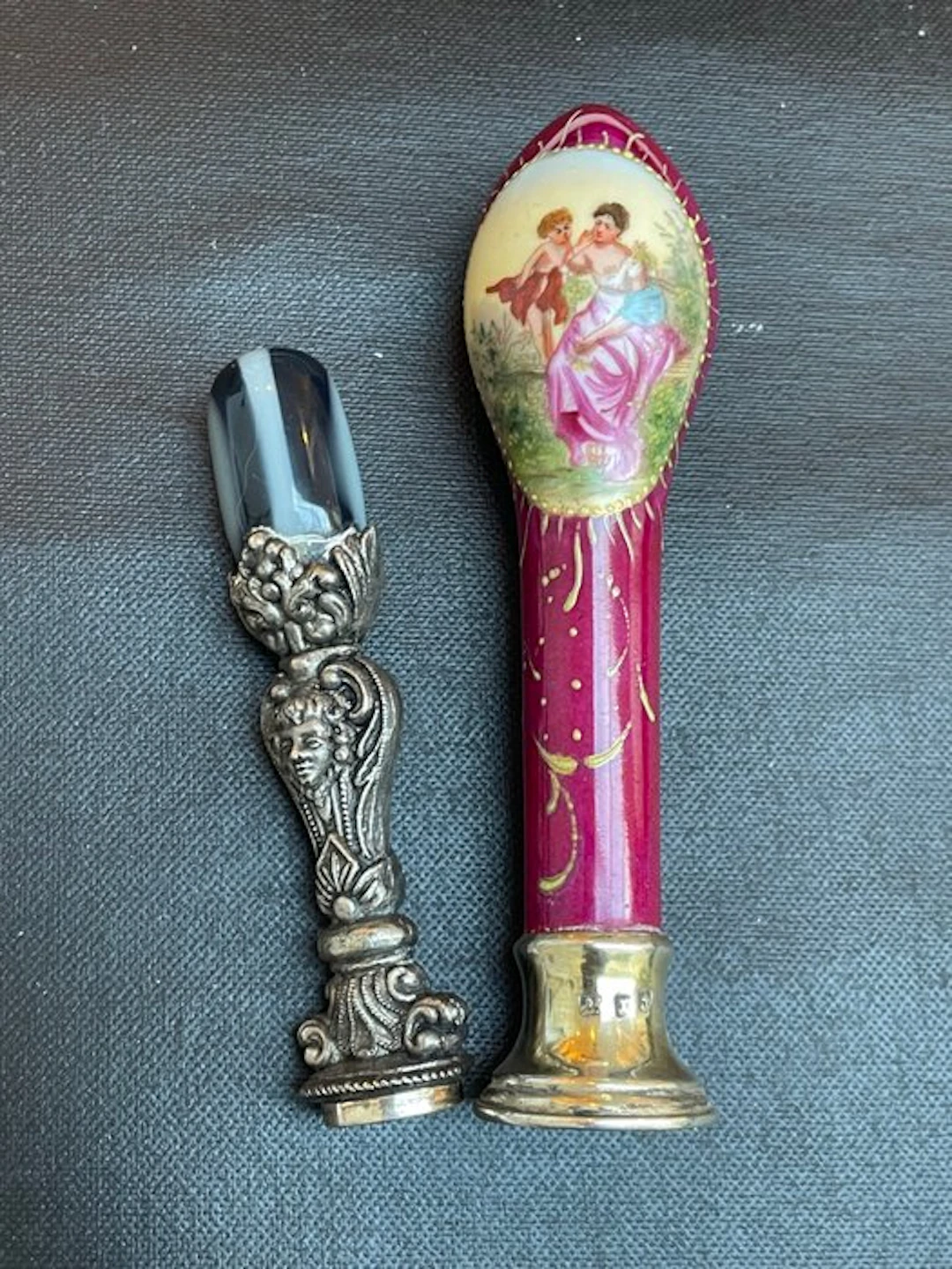 Working tool (2) Antique - Gorgeous lacquer stamps