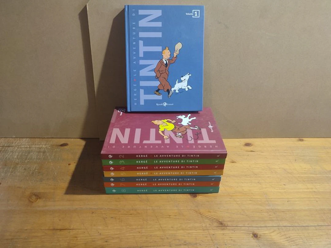Tintin nn. 1/8 - Serie Completa Le Avventure - 8 Comic - 2011