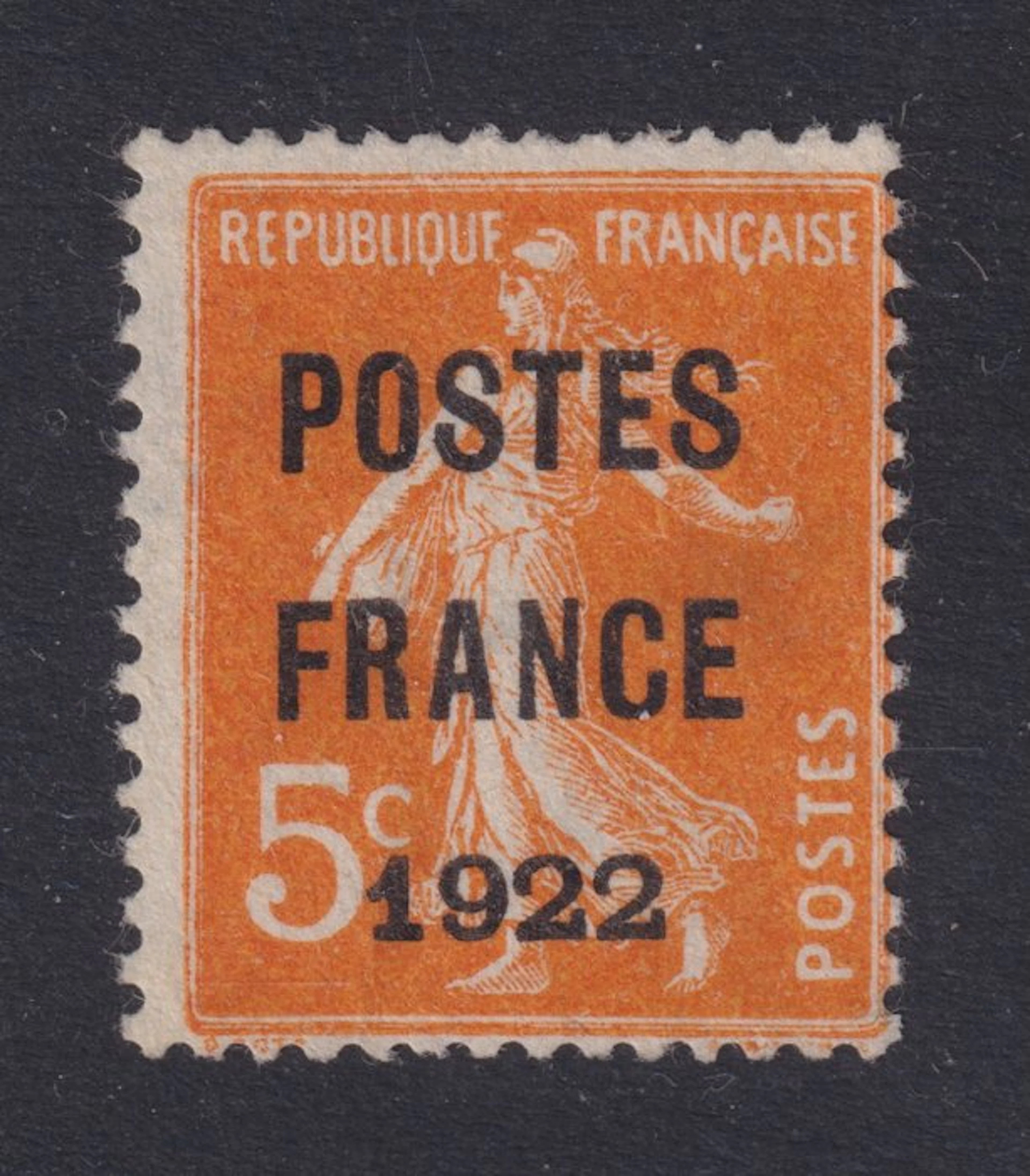 France 1922 - Pre-obliterated stamp No
