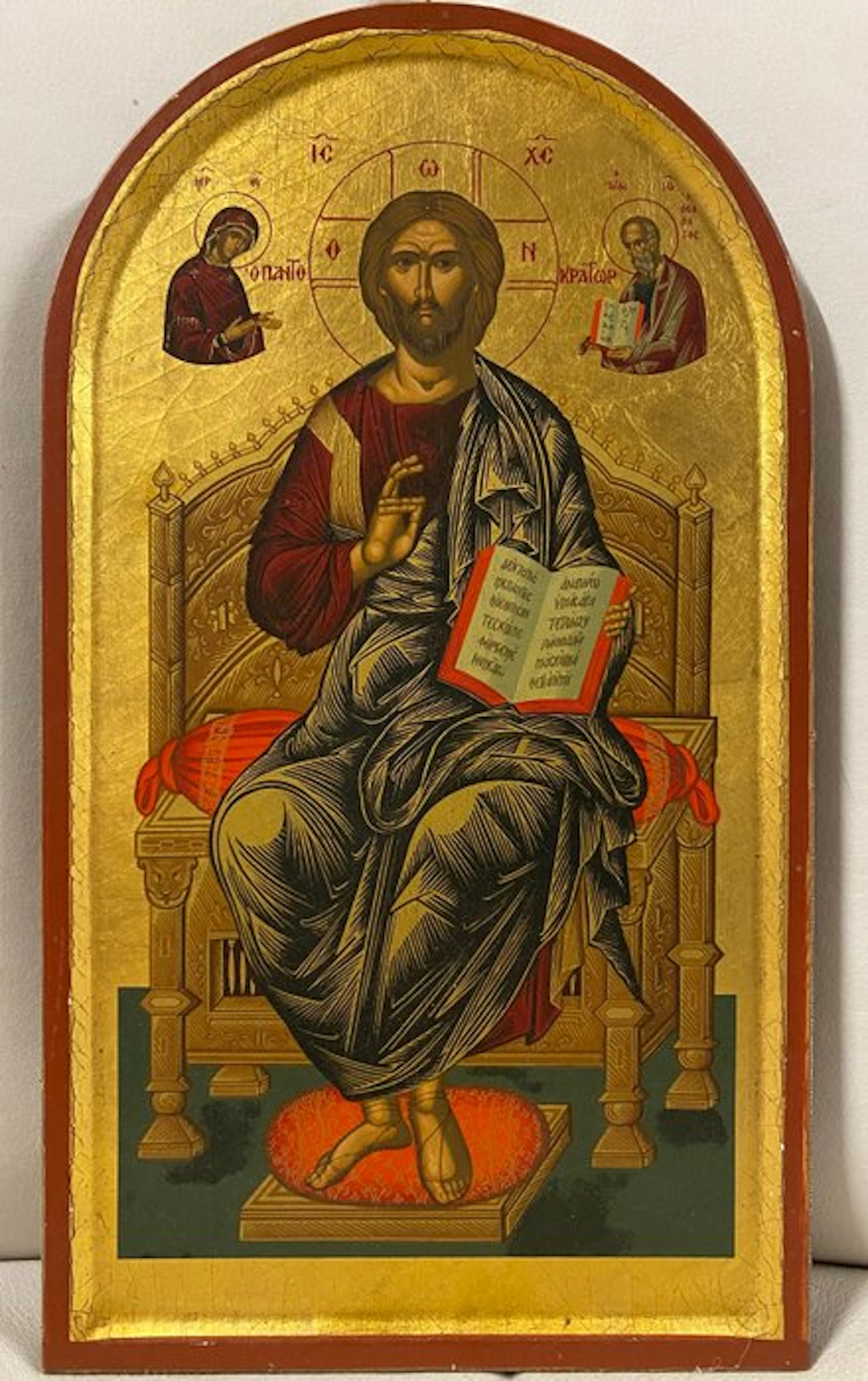 Icon - Christ on the Throne - Wood