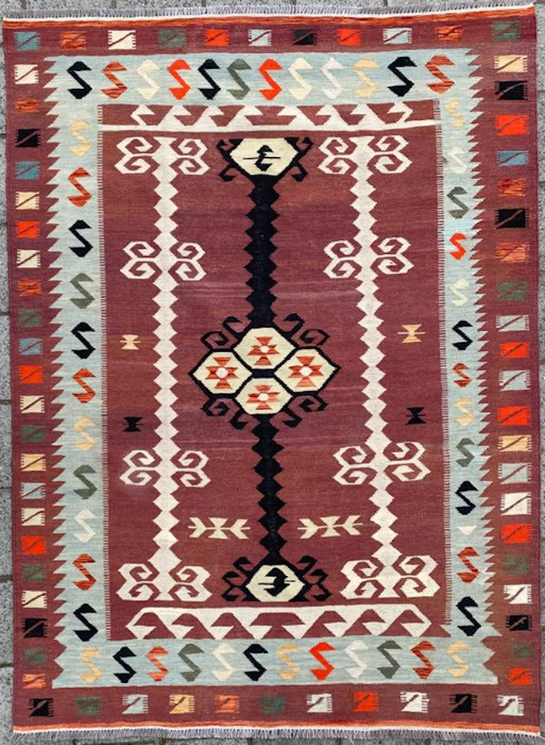 Designer Kelim - Kelim - 242 cm - 177 cm
