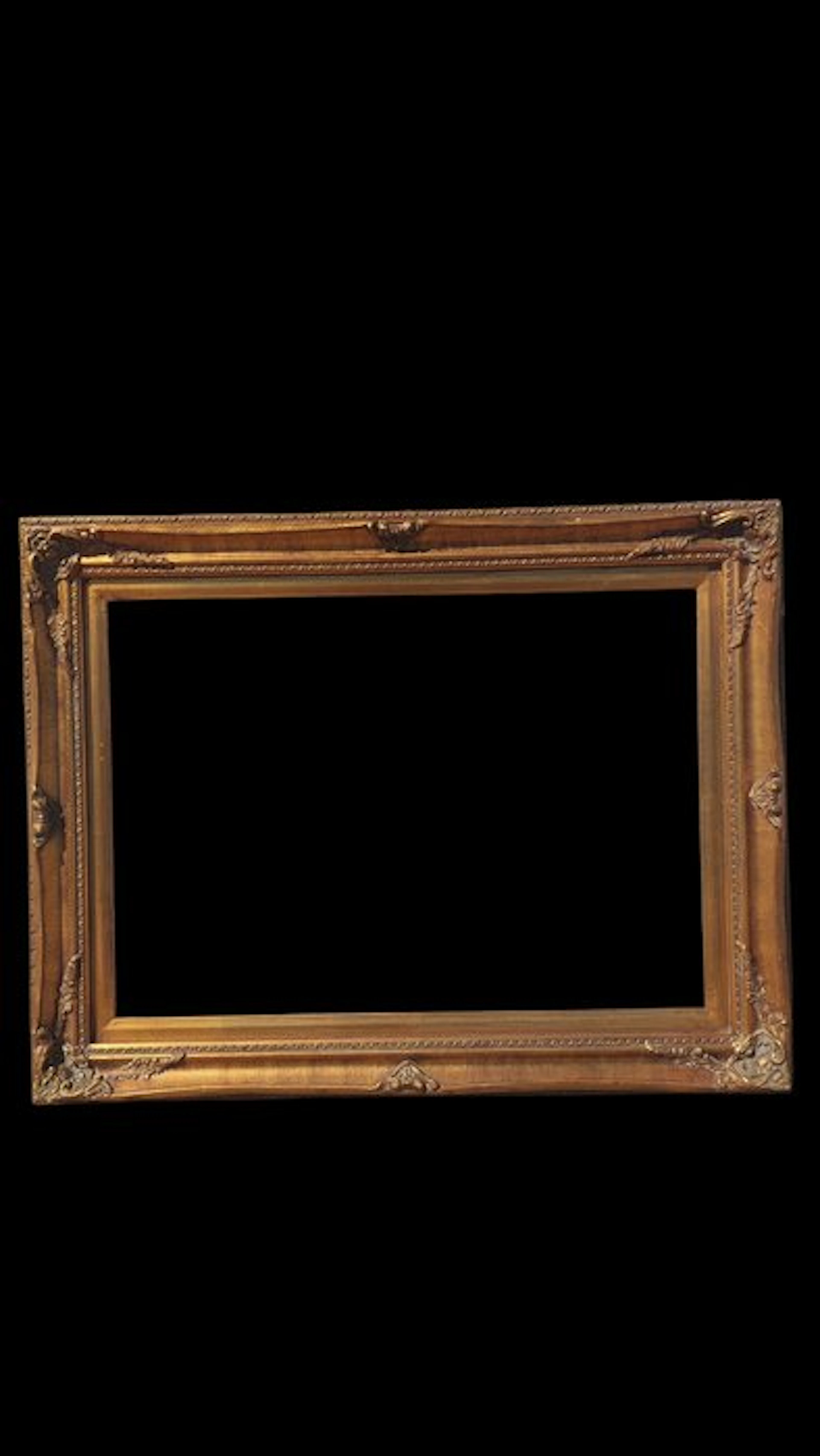 Frame - Wood - Details of gilding and thickness.