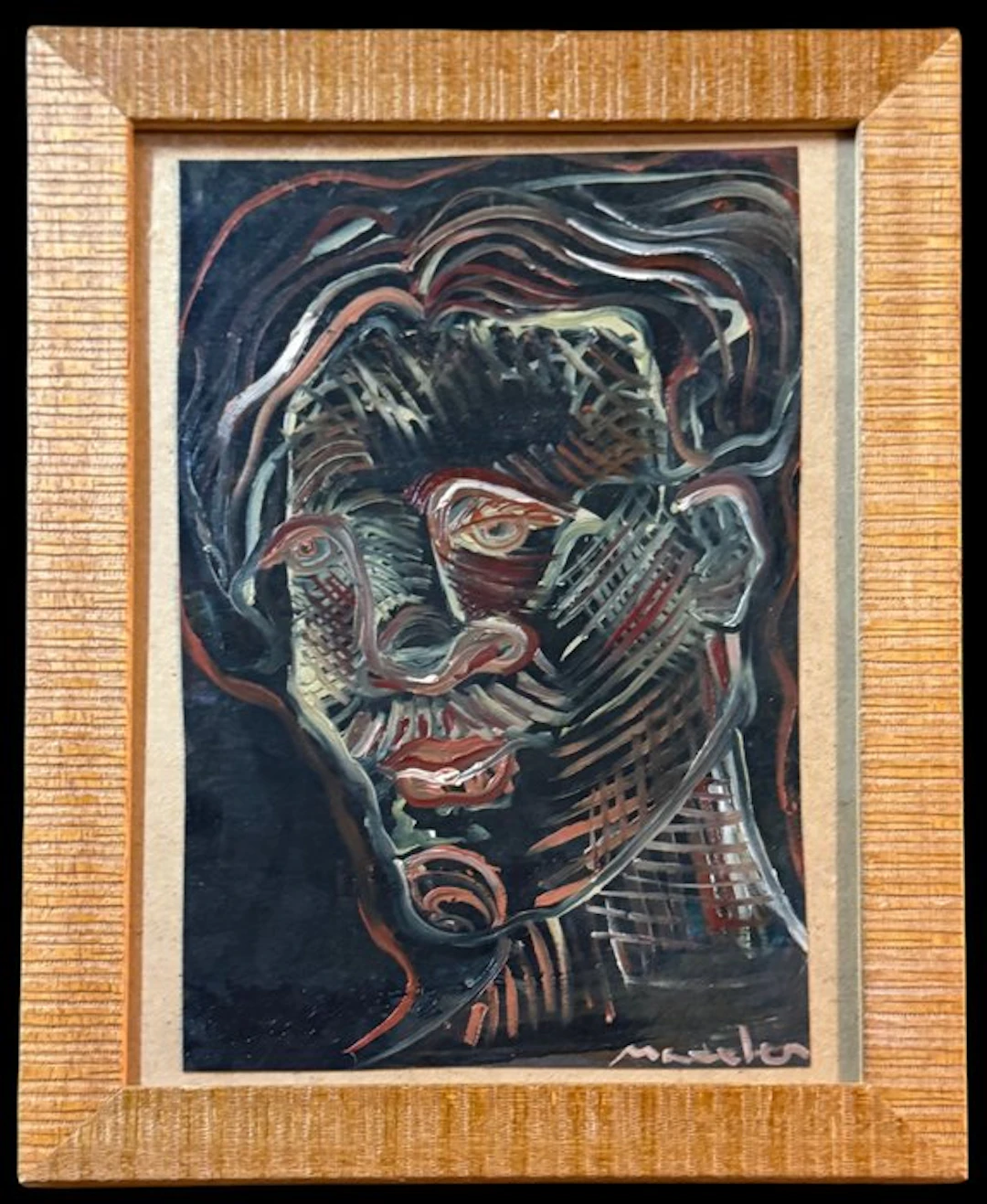 École Expressioniste (c. 1970) - L'homme qui s'ennuie
