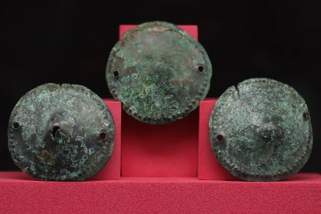 Bronze Age (Urnfield Culture) - 3 x Bronze Votive Phalera...