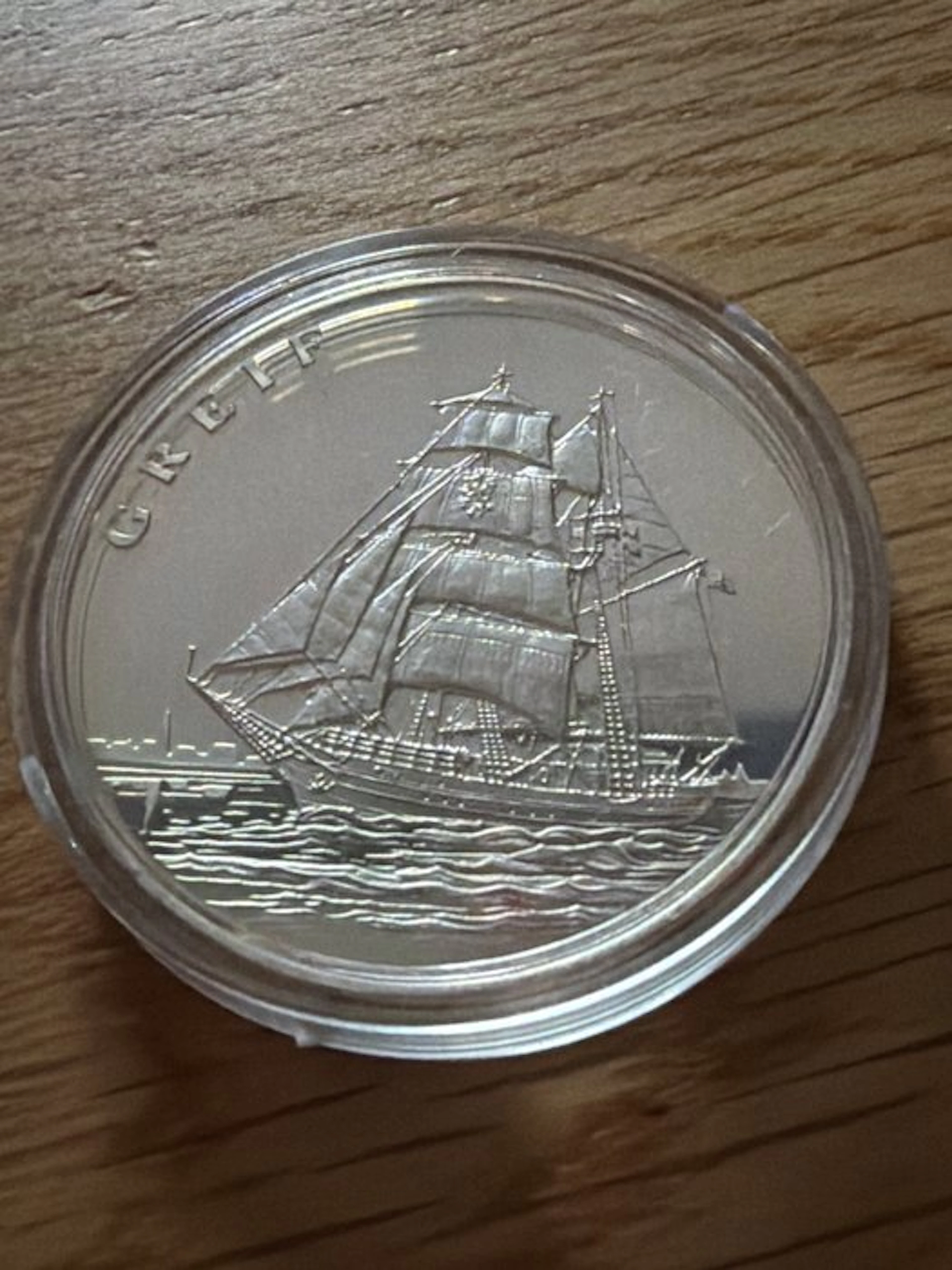 World. Silver medal Schiff Greif - 15g (.500) Silber (No reserve price)