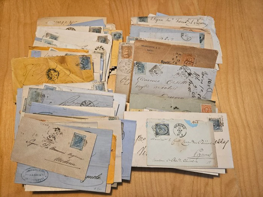 Italy Kingdom 1866/1889 - Postal History: Lot of more than 200 letters