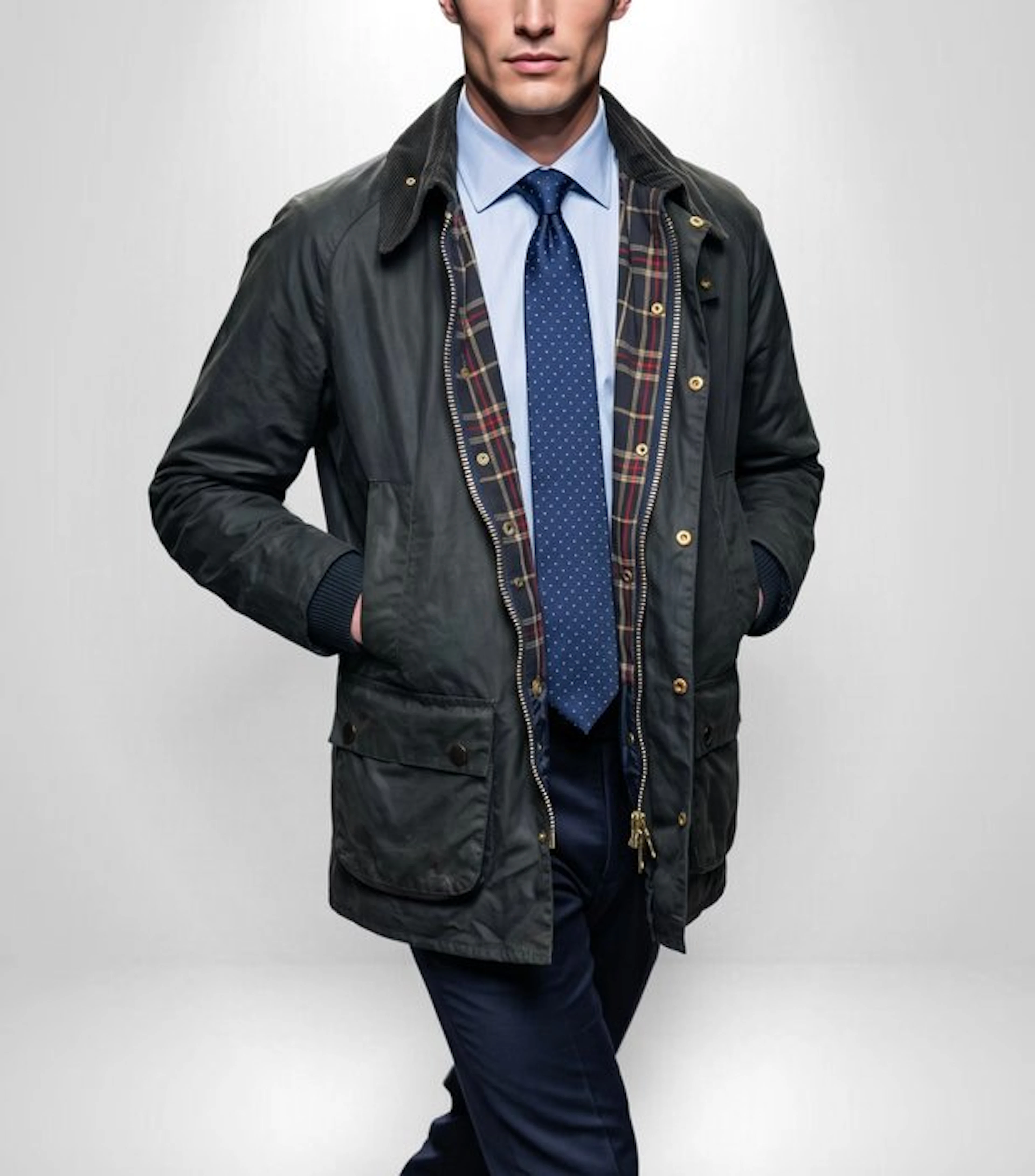 BARBOUR International England Exclusive "Beaufort" Tartan...