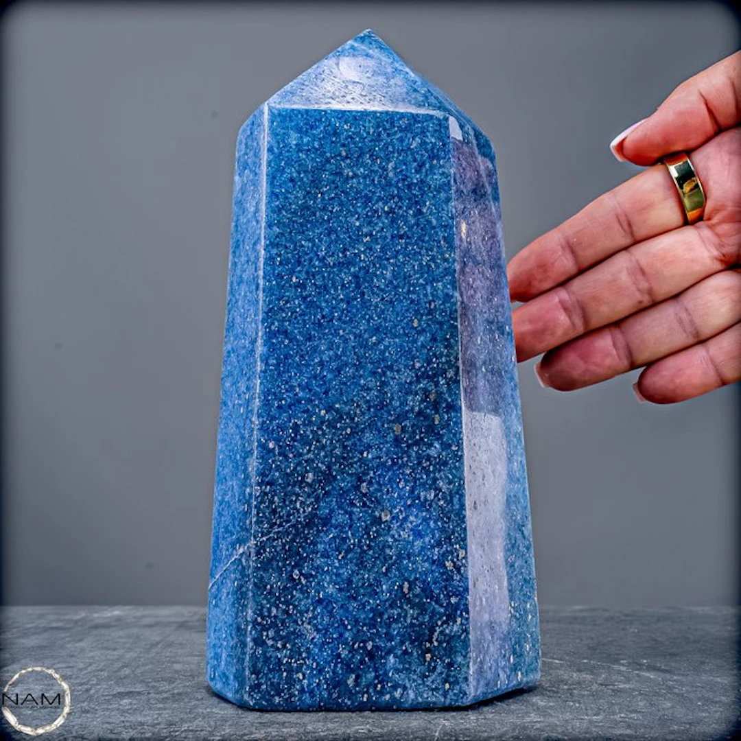 Lazulite Obelisk – Elegant one-of-a-kind in fascinating...