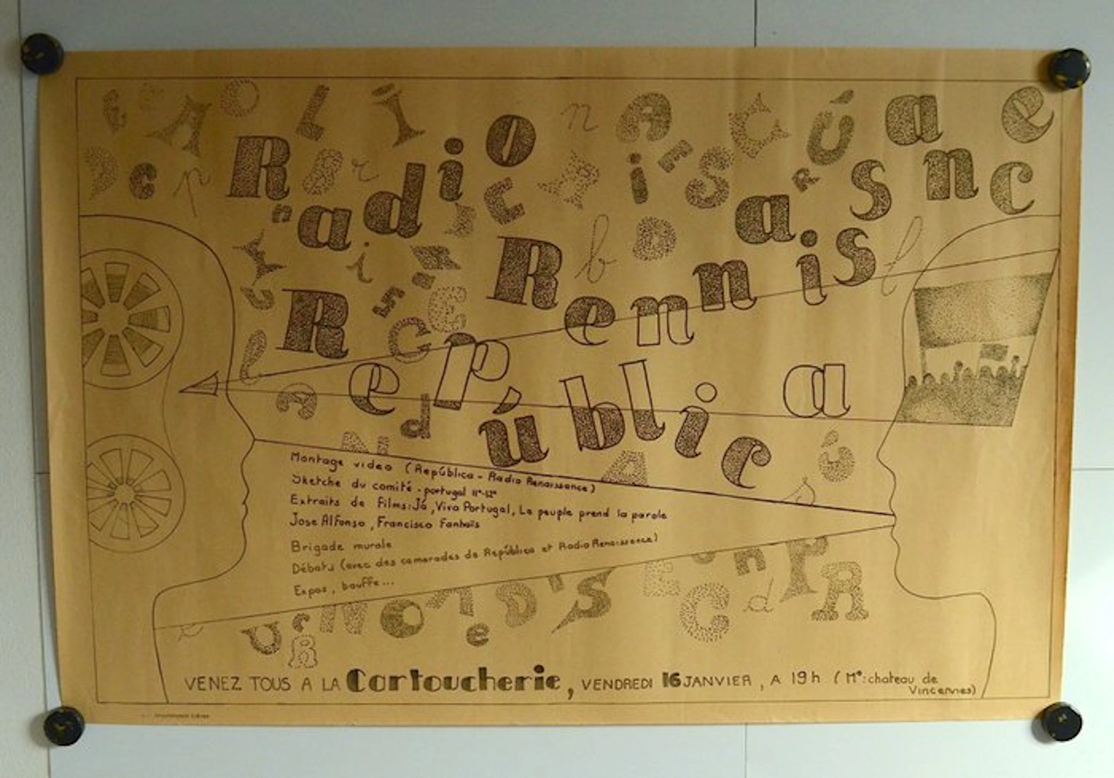 aucun - Affiche Militante Originale - 1975 - Portugal...