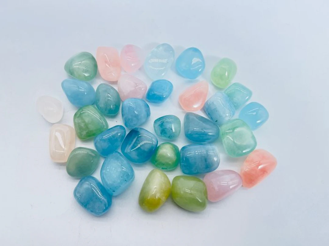 AAA Beryl Tumble Stone Lot – A Stunning Collection of Gem...