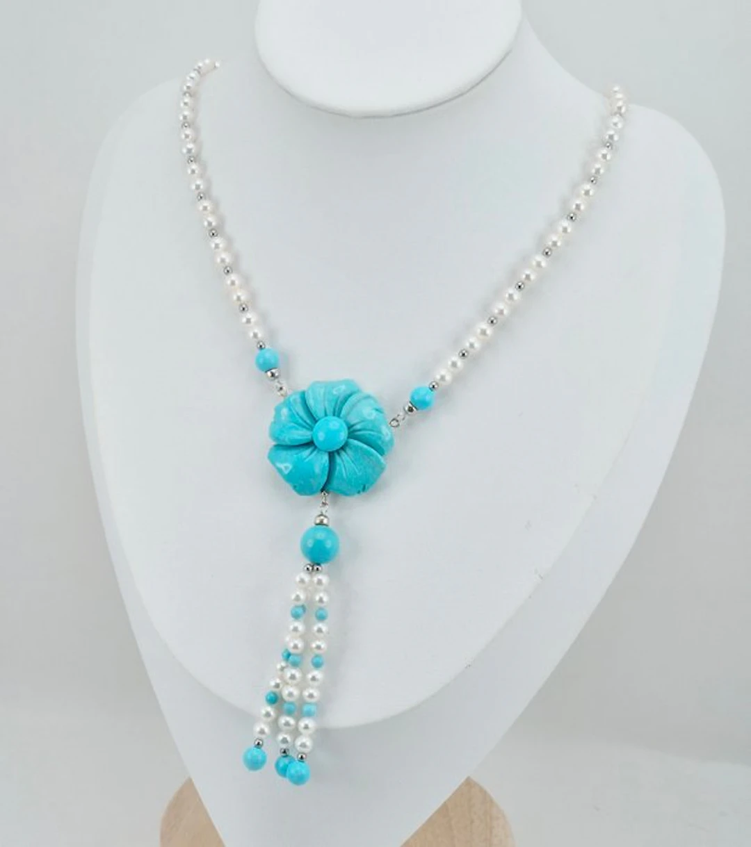 Turquoise - Silver - Necklace - Turquoise Arizona