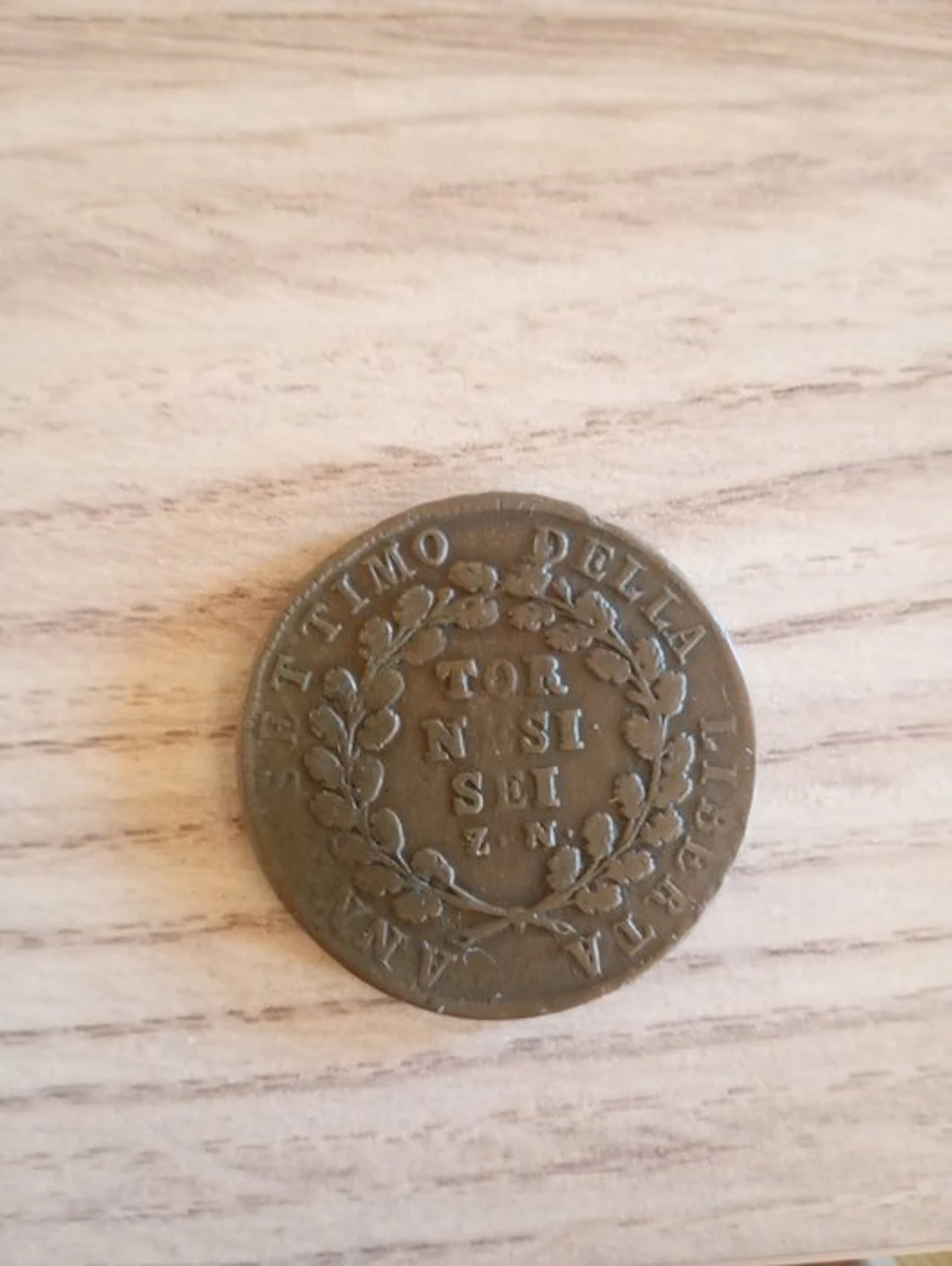 Italy, Neapolitan Republic 6 Tornesi 1799 Sigla ZN - R2