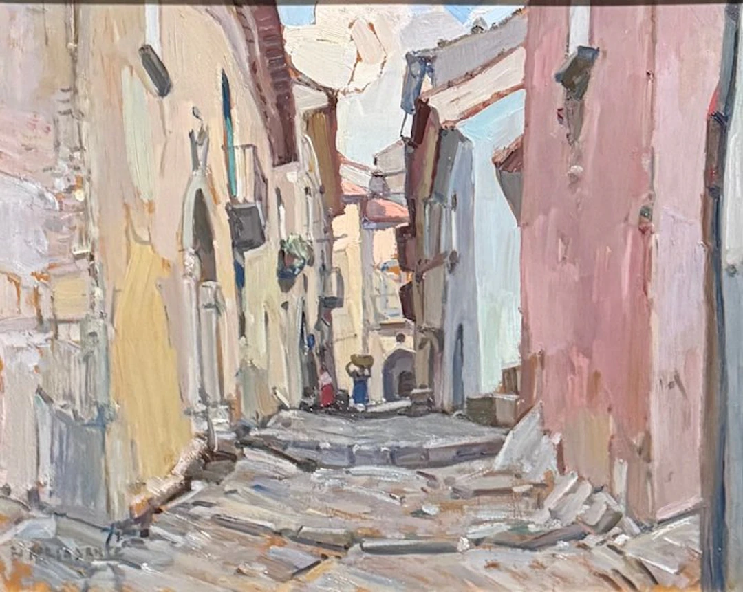 Biagio Mercadante (1892-1971) - Scorcio di Torraca