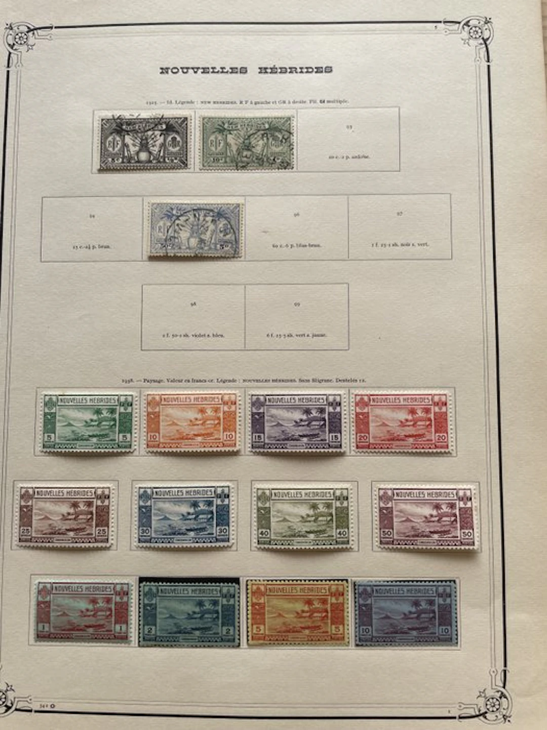 New Hebrides - superbe collection de timbres