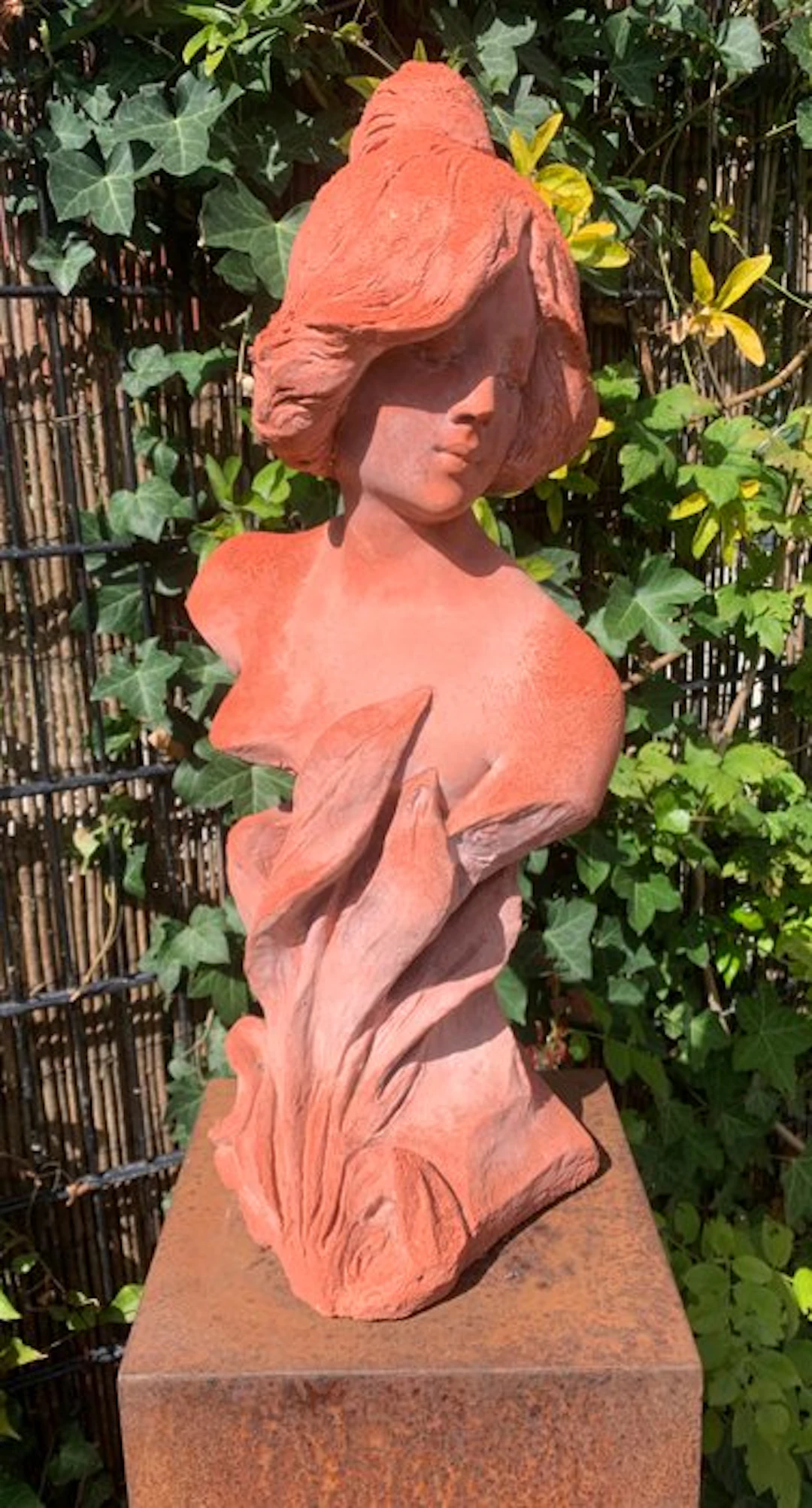 Sculpture, Vrouw - 55.5 cm - Terracotta