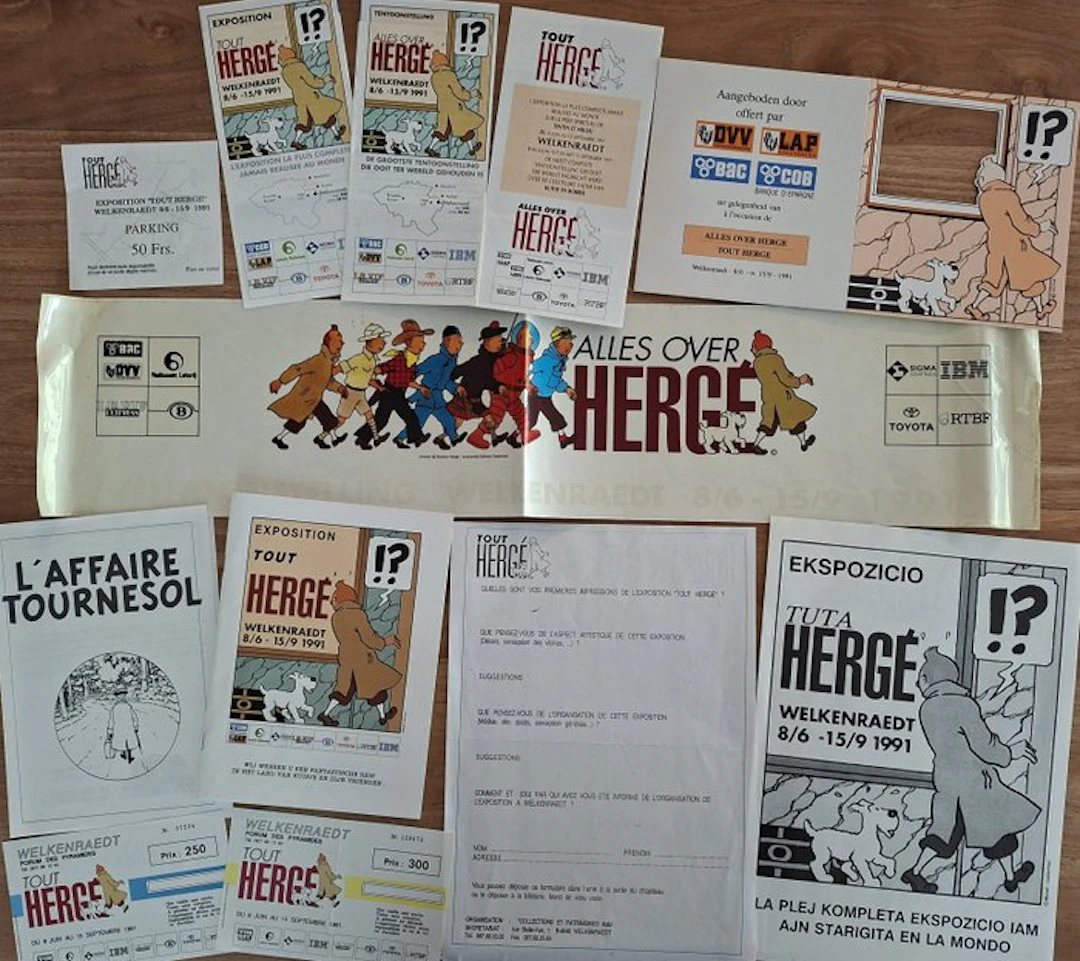 Kuifje - 12 Promotional Material - Welkenraedt - Alles over Hergé - 1991