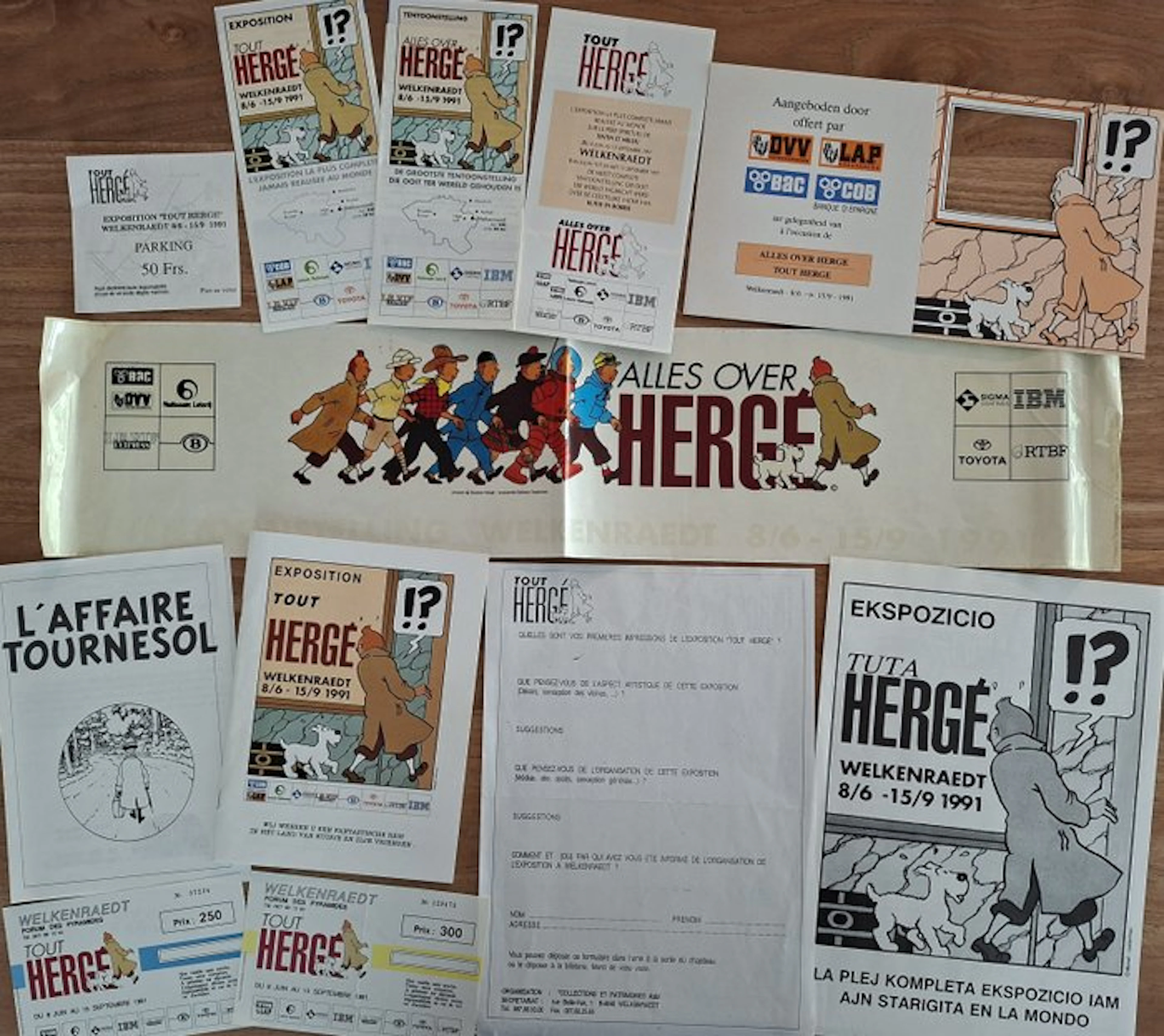 Kuifje - 12 Promotional Material - Welkenraedt - Alles over Hergé - 1991