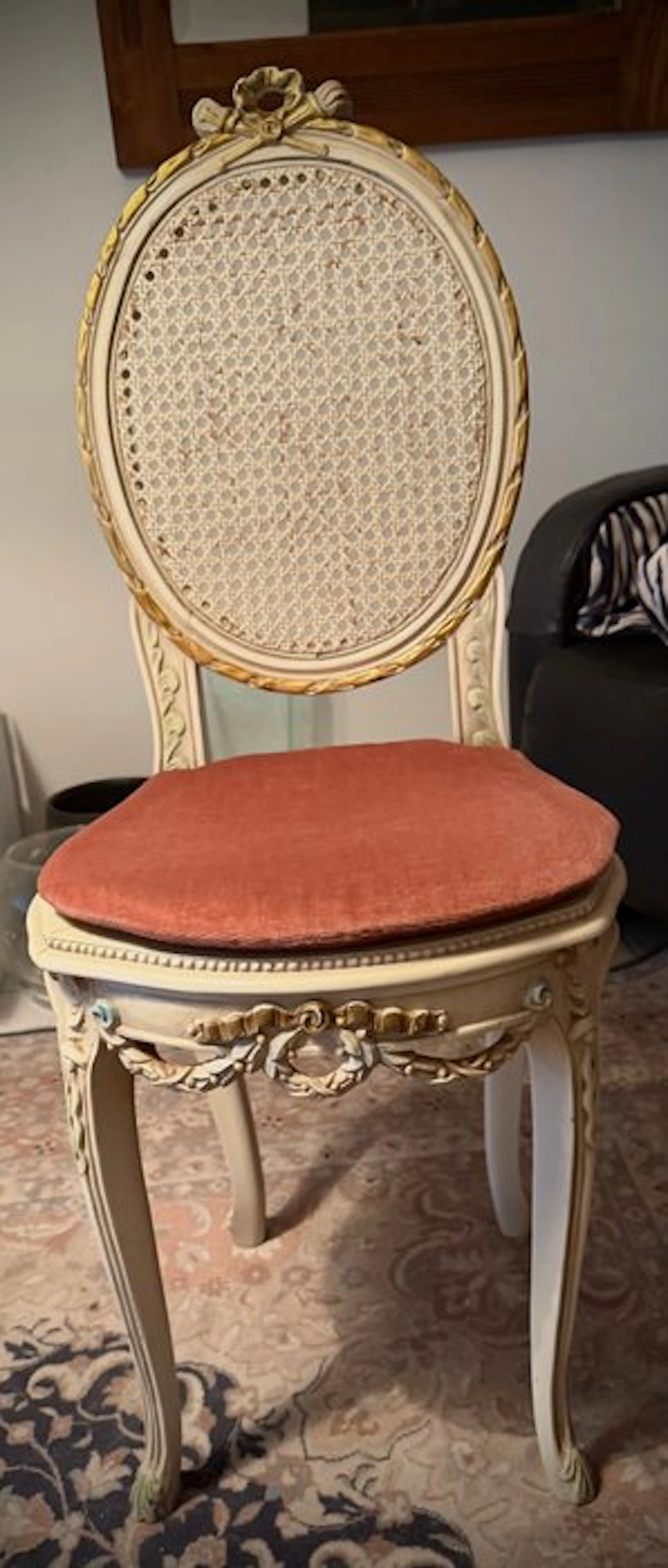 Chair - Wood, reed - Louis XV chair